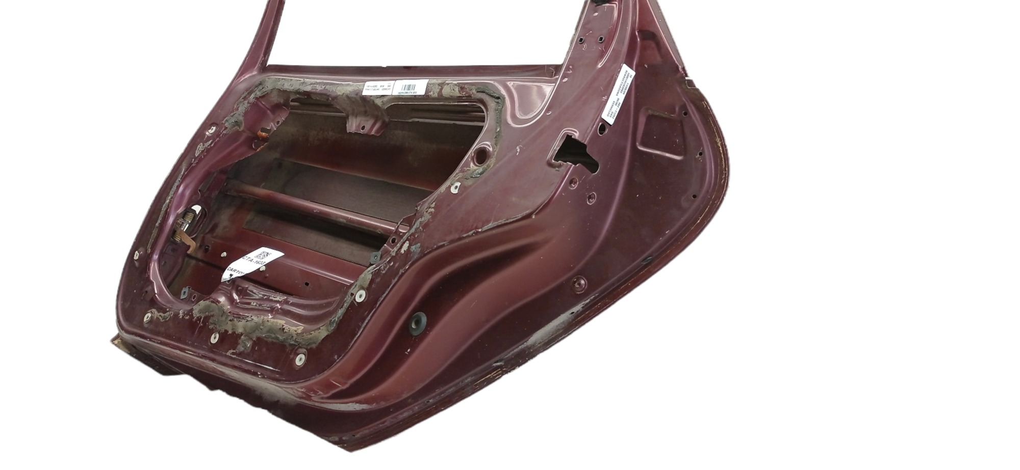Porta Traseira Direita Renault Laguna 1996 P/ Recuperar Traseira Direita Vermelho 6