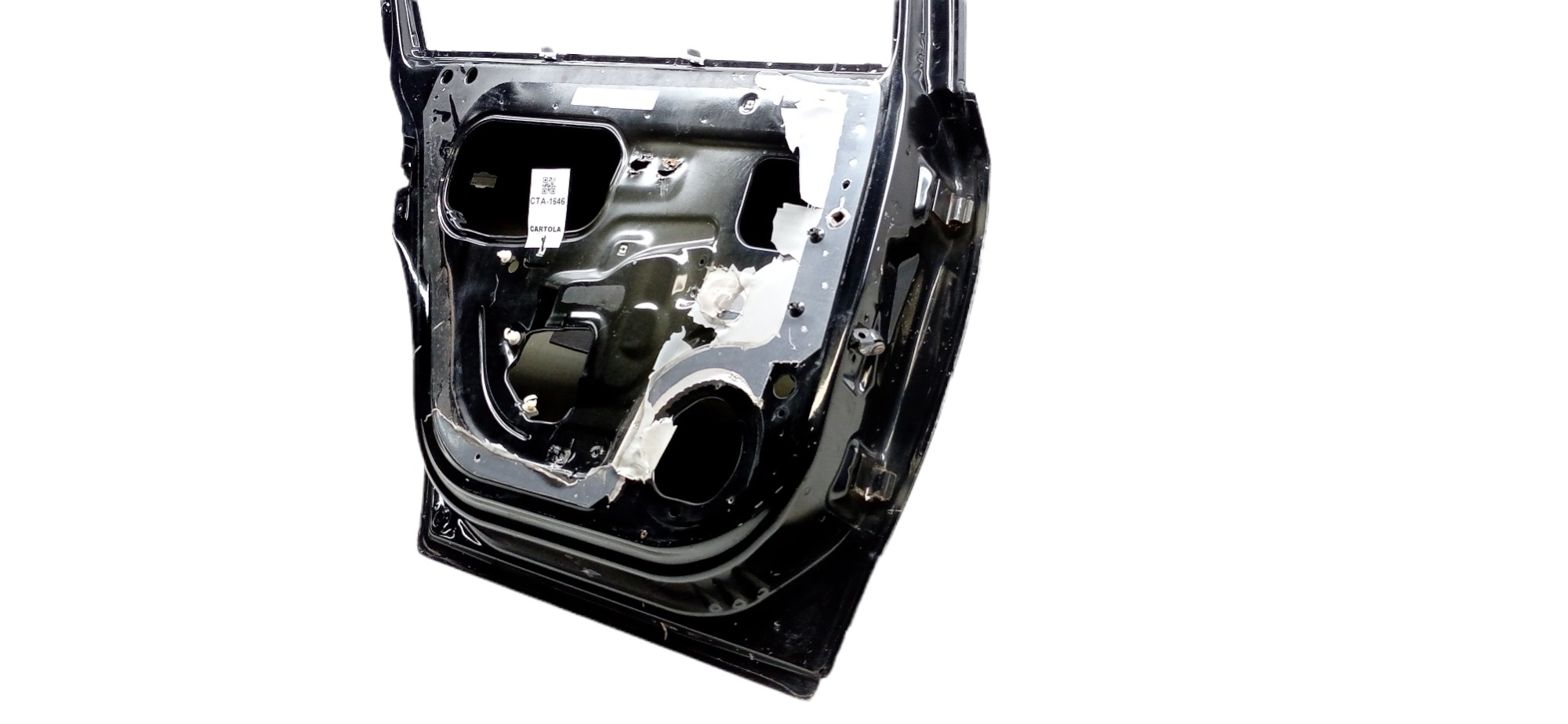 Porta Traseira Esquerda Gm Vectra 2009 2010 P/ Recuperar Traseira Esquerda Preto 2