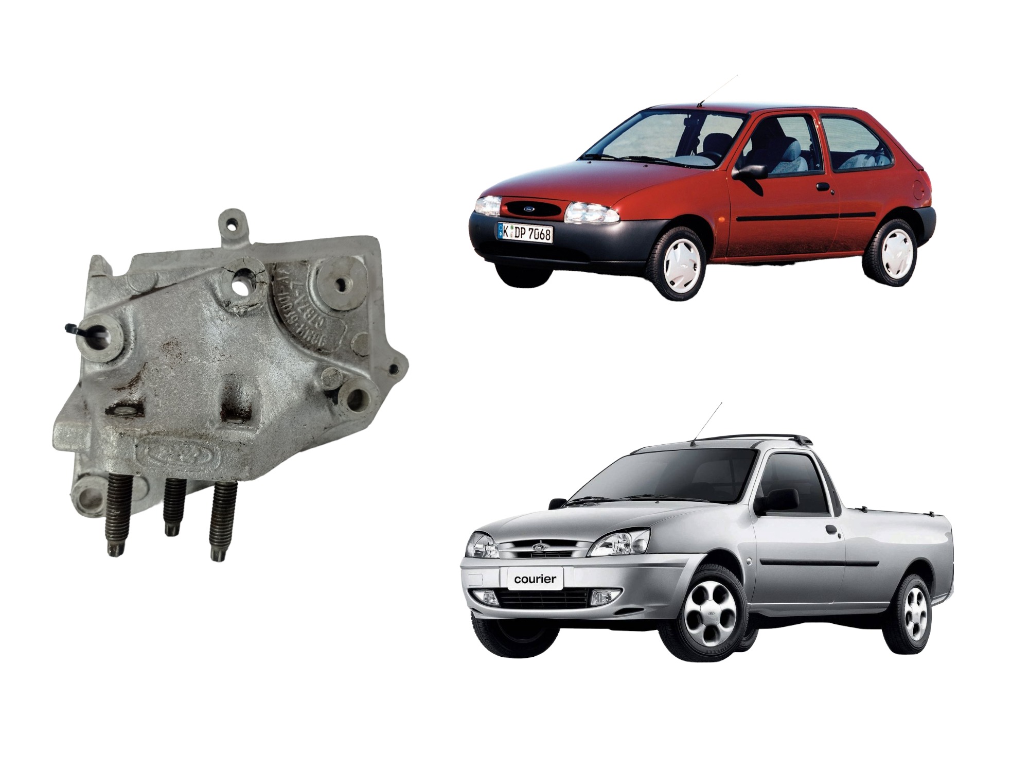 Placa Suporte Motor Fiesta Courier 1996/1998  96mm6f001af