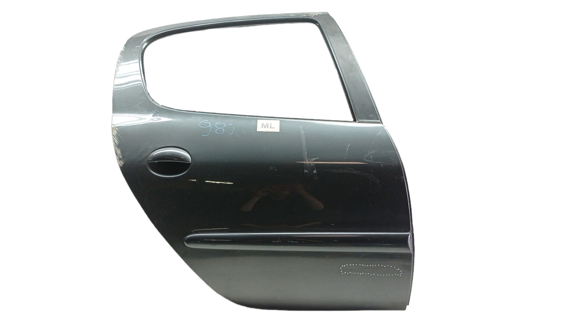 Porta Traseira Direita Peugeot 207 Ano 2011 Para Recuperar Traseira Direita Cinza 3