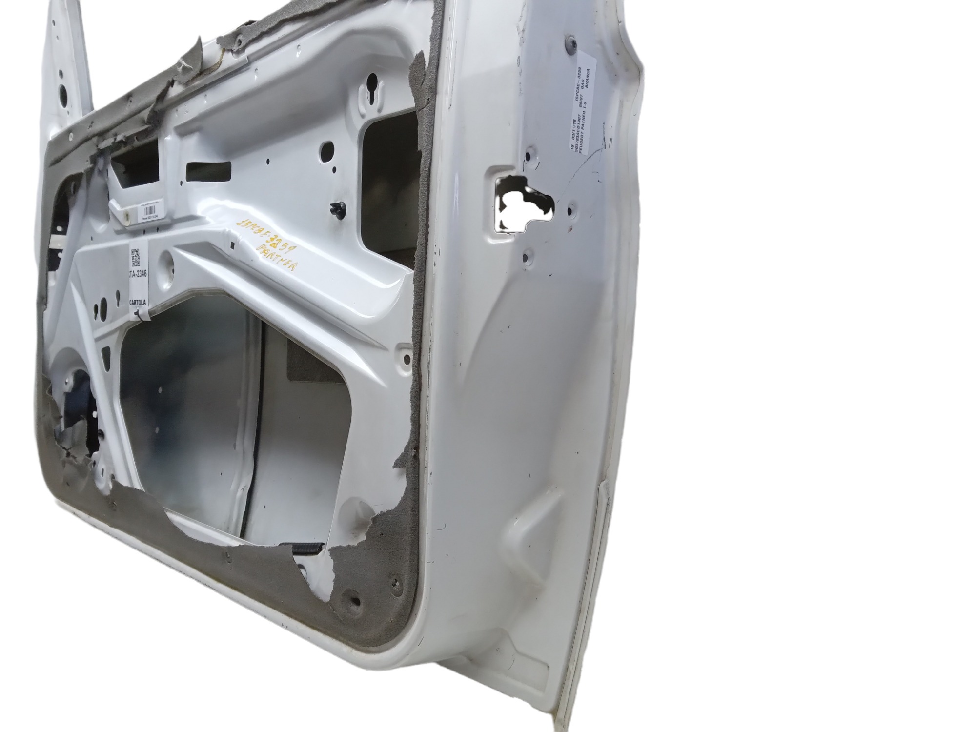 Porta Dianteira Direita Peugeot Partner 2006 2007 P Recu Dianteira Direita Branco 1