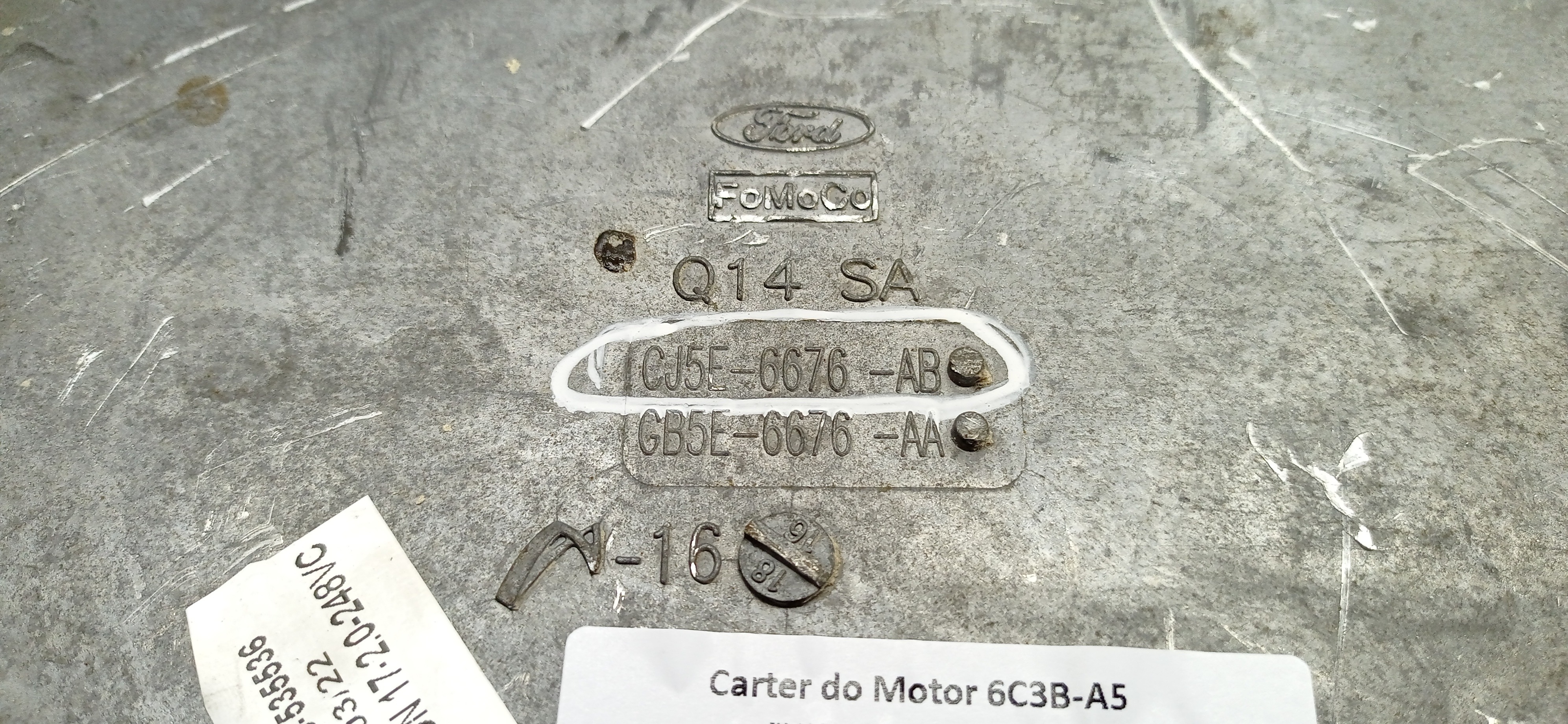 CJ5E 6676 AB – CARTER DO MOTOR FORD FUSION 2017 2.0 6