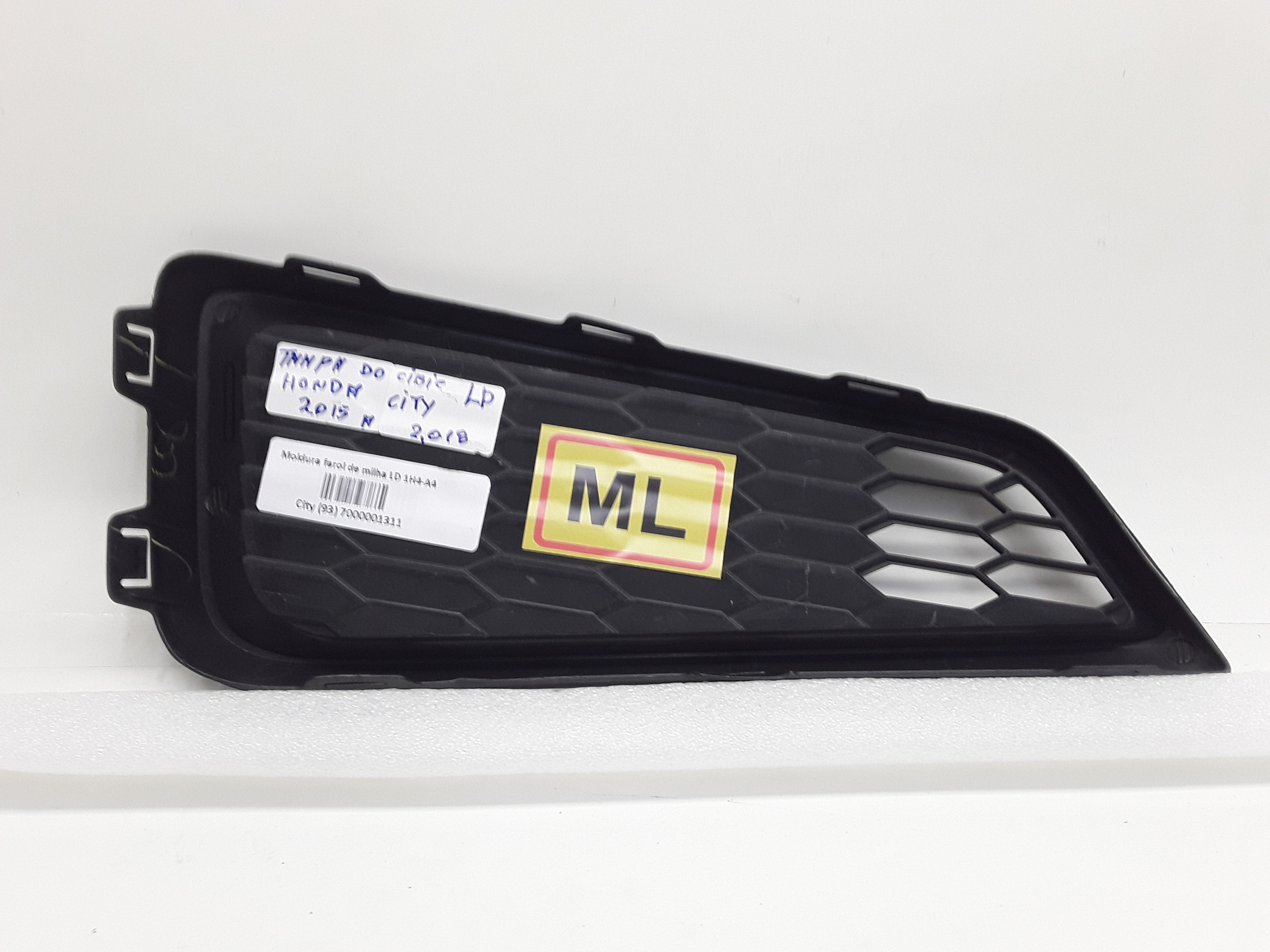 Moldura farol de milha LD Honda City 2015 2018 2