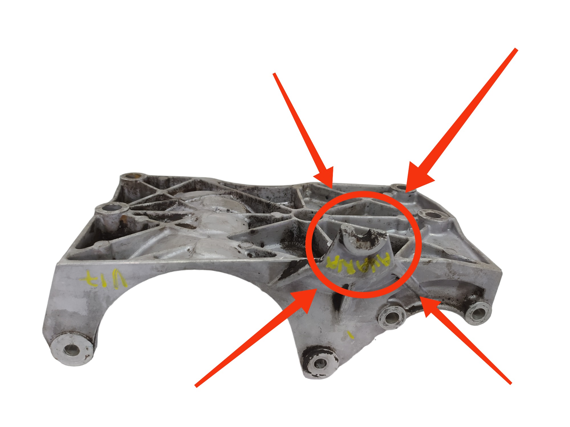 Suporte De Bomba Direção E Ar Volkswagen Gol 2002 V17 2