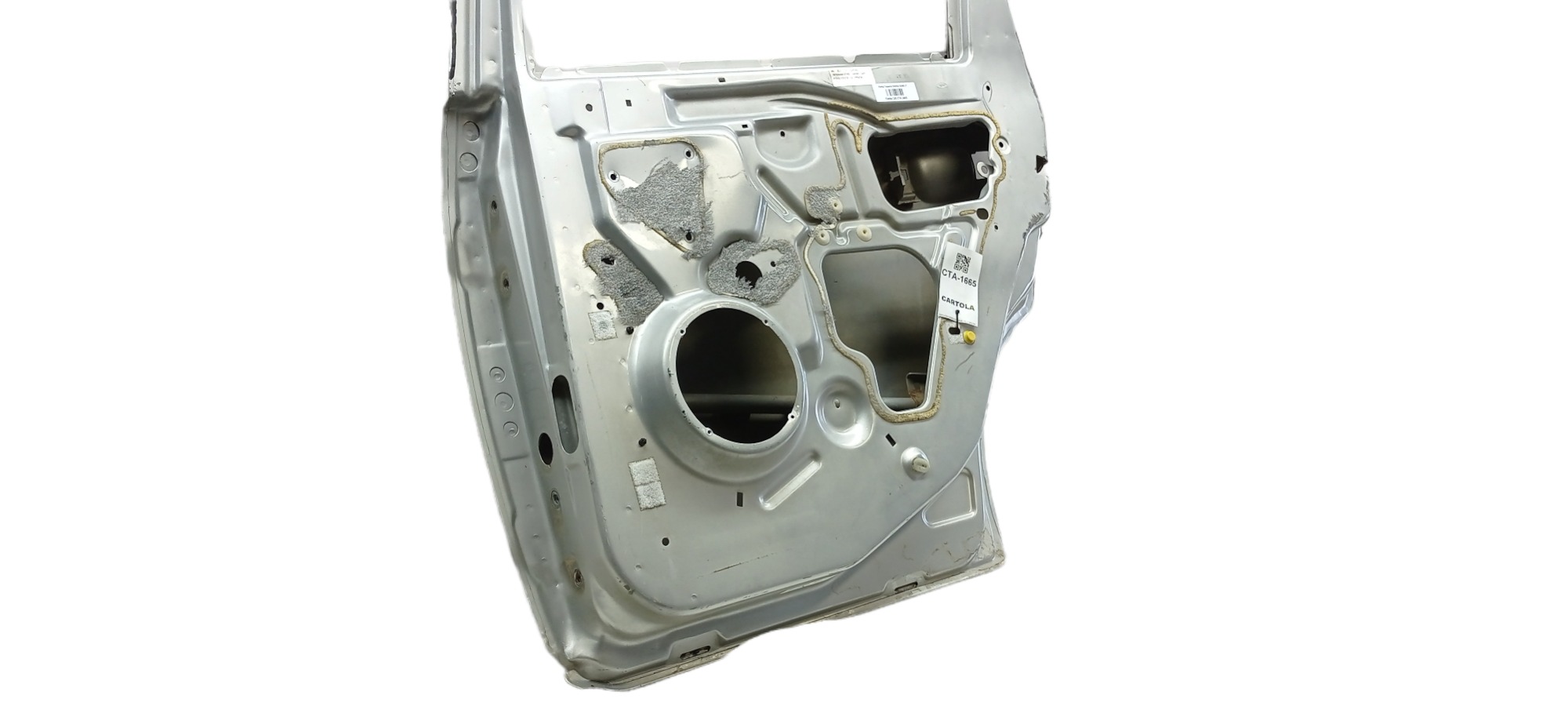 Porta Traseira Direita Ford Fiesta 2004 Para Recuperar Traseira Direito Prateado 3