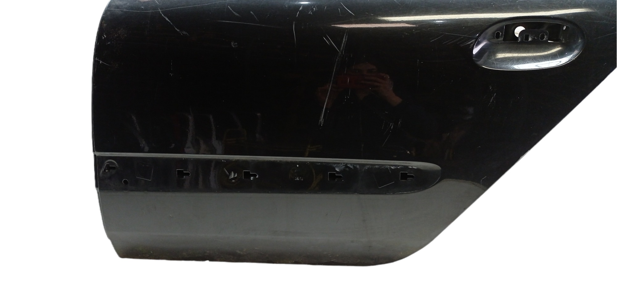 Porta Traseira Esquerda Renault Clio 2002-2003 P/ Recuperar Traseira Esquerda Preto 3