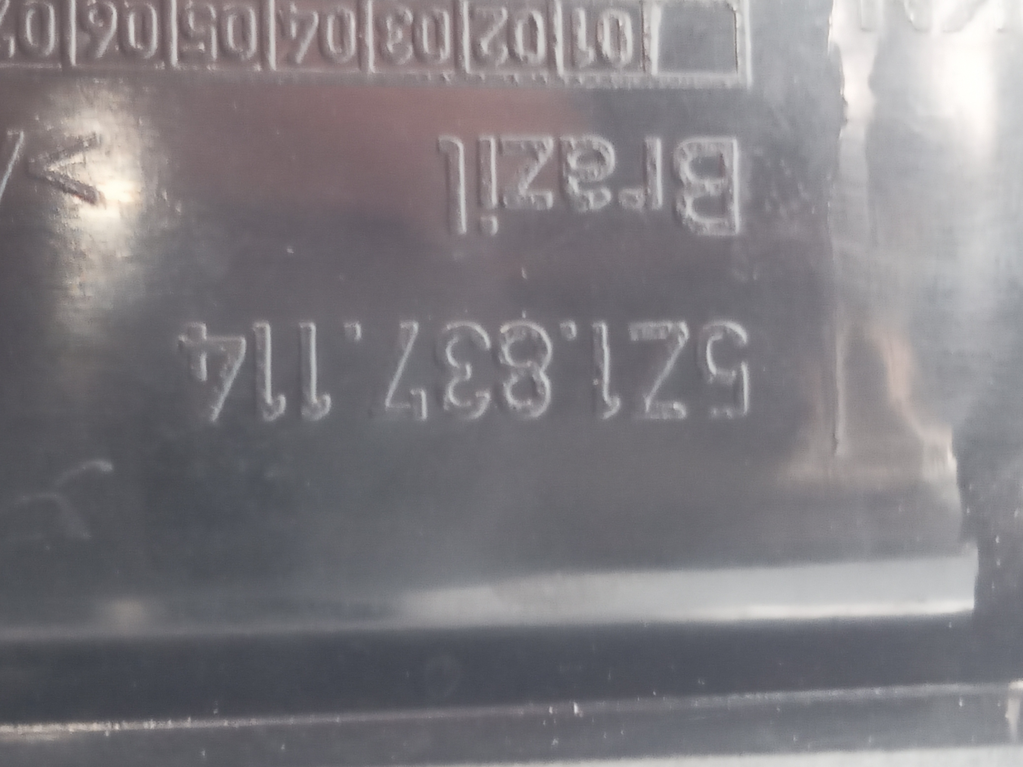 Moldura interna maçaneta tras dir Vw Fox 1.6 2013 c/detalhe 2