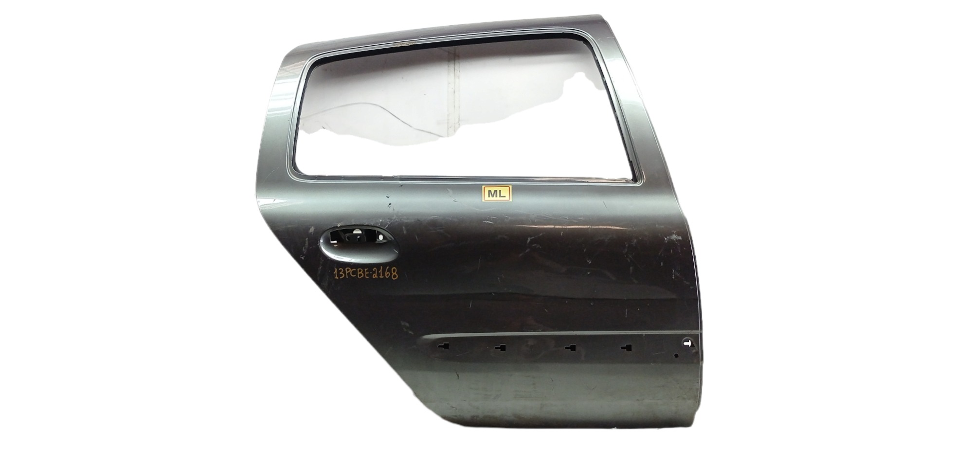 Porta Traseira Direita Renault Clio 2005 Para Recuperar Traseira Direito Cinza-escuro 8