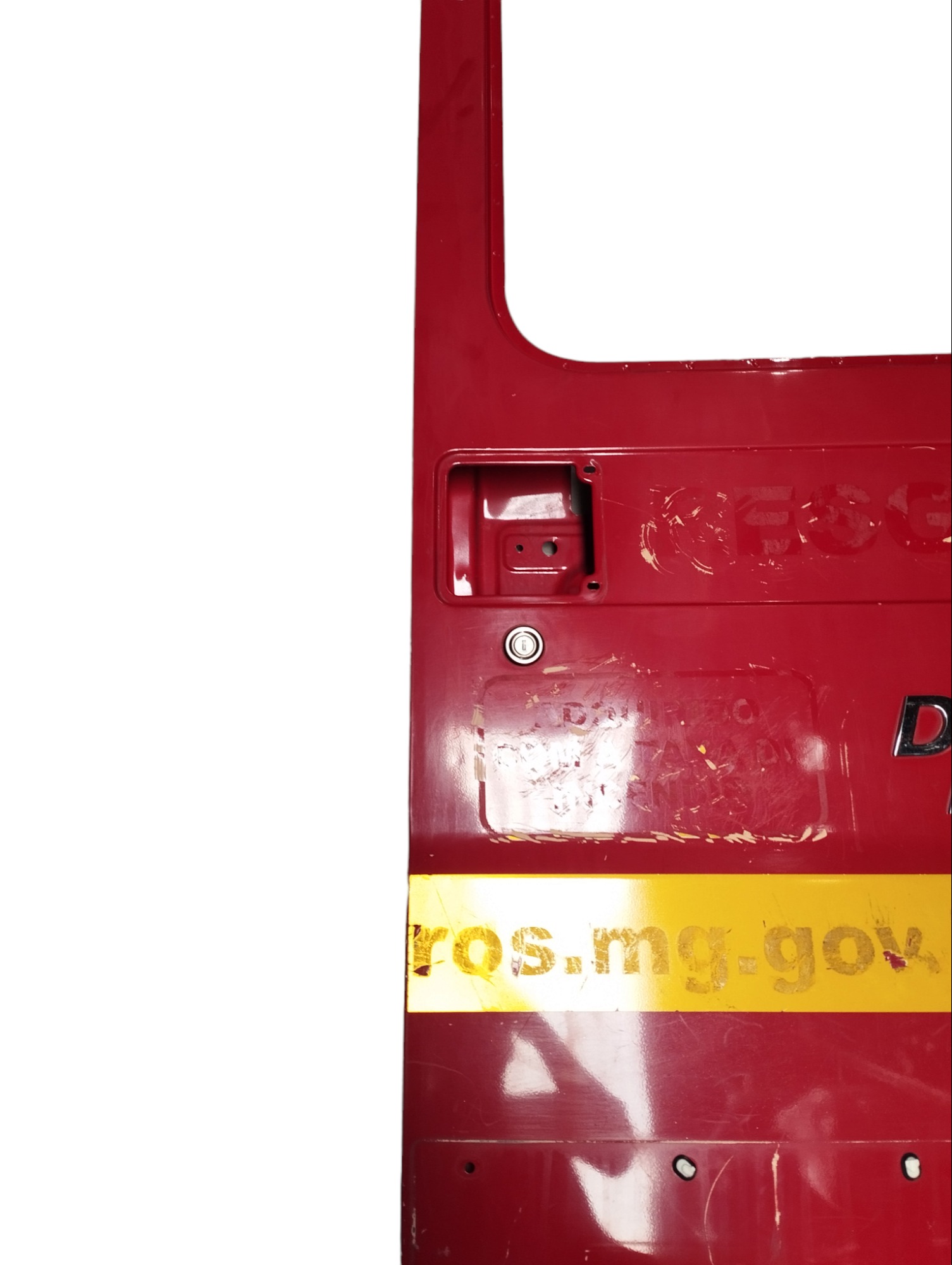Porta Traseira Direita Ducato Boxer Jumper Teto Alto Traseira Direito Vermelho