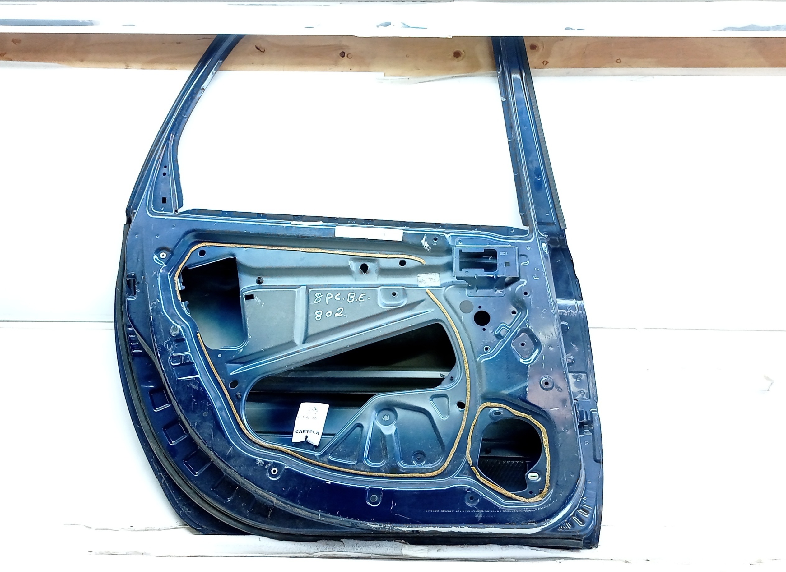 Porta Traseira Esquerda Citroen Picasso 2006 Para Recuperar Traseira Esquerda Azul 2