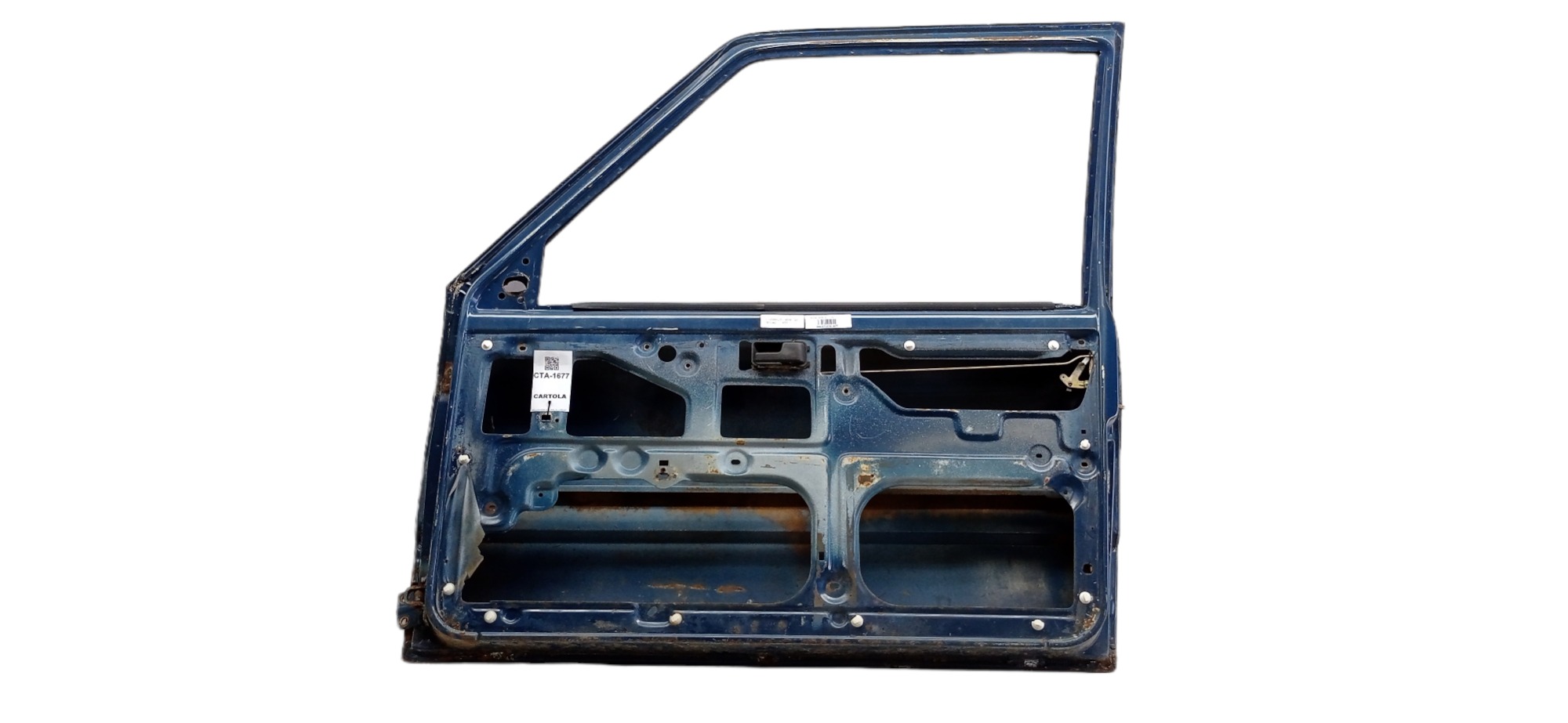 Porta Lado Direito Fiat Uno 1988 Para Recuperar Dianteira Direito Azul-marinho 6