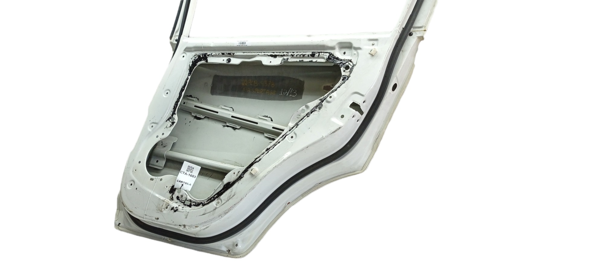Porta Traseira Direita Kia Sportage 2012-2013 P/ Recuperar Traseira Direito Branco 1