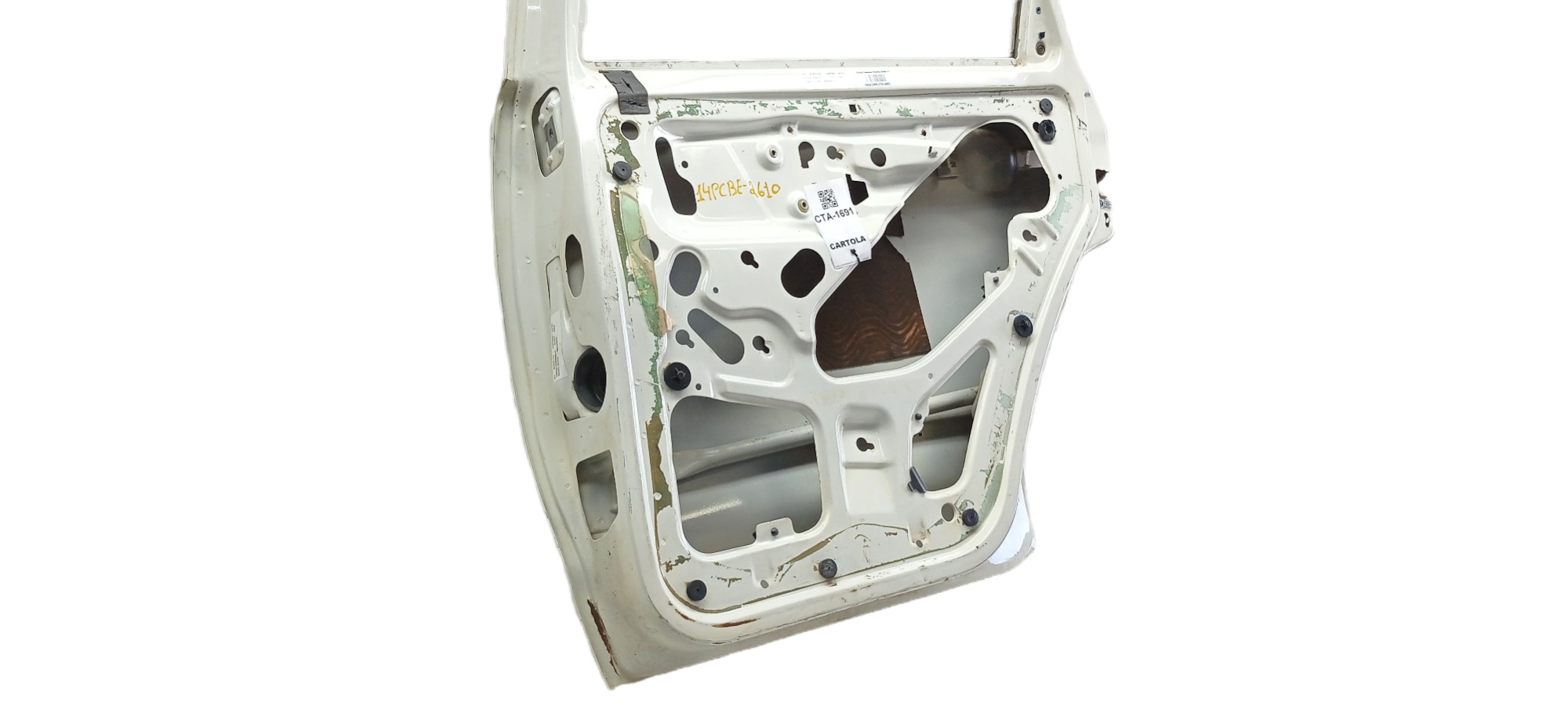 Porta Traseira Direita Seat Ibiza 1997 Para Recuperar Traseira Direito Branco 2