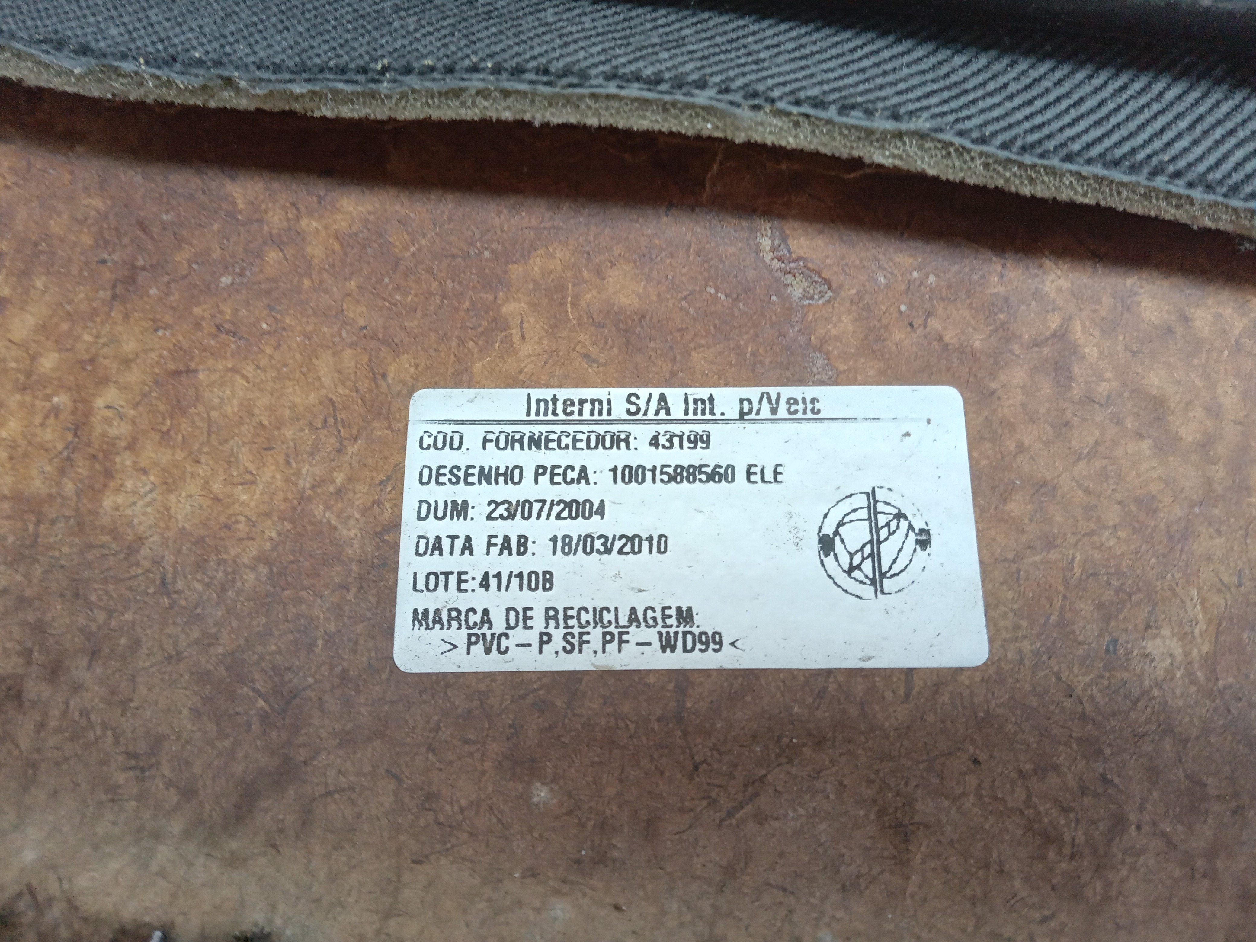 FORRO PORTA DIANT LD FIAT PALIO 2009