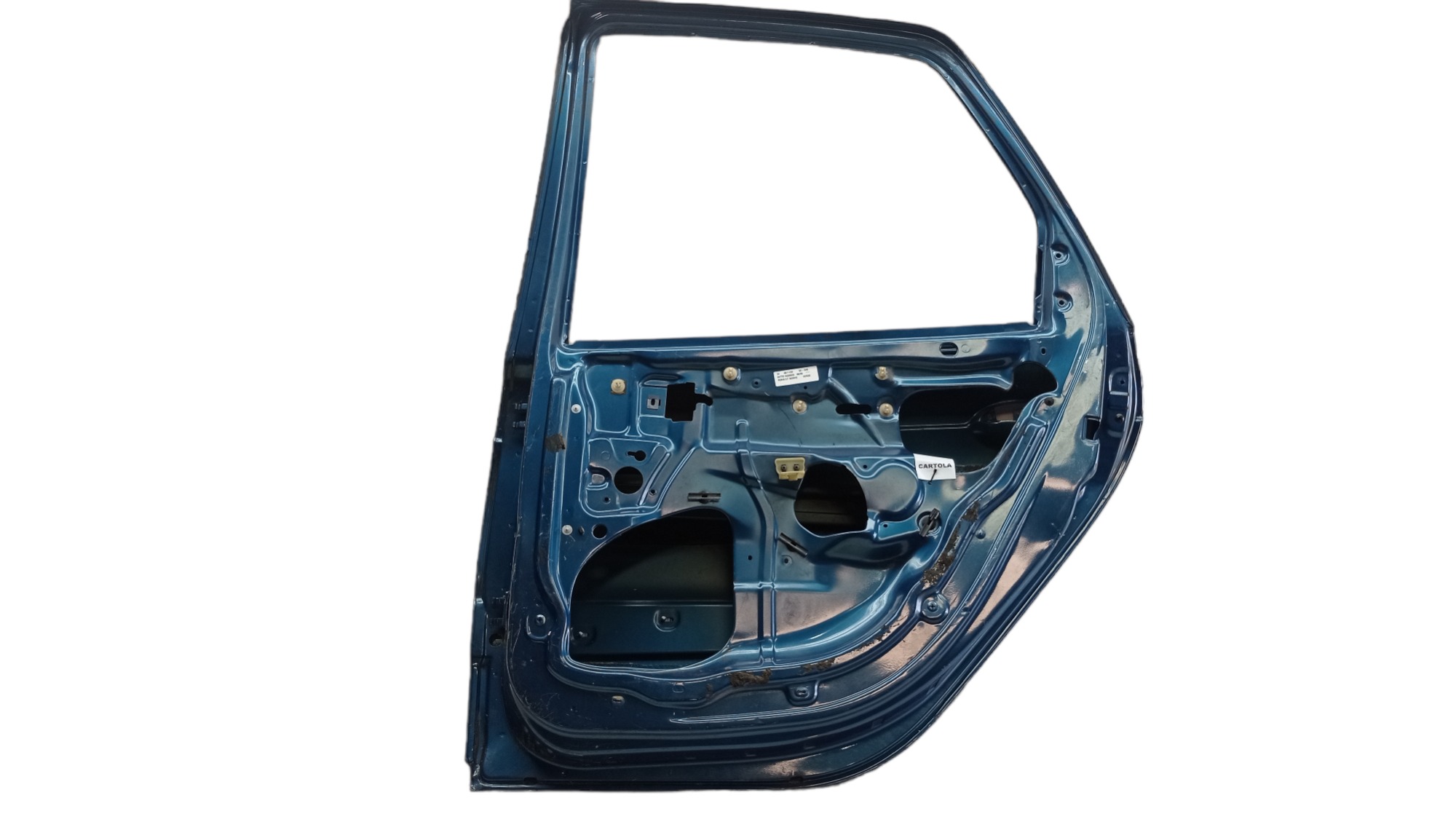 Porta Traseira Direita Renault Scenic 1999 Para Recuperar Traseira Direita Azul 8