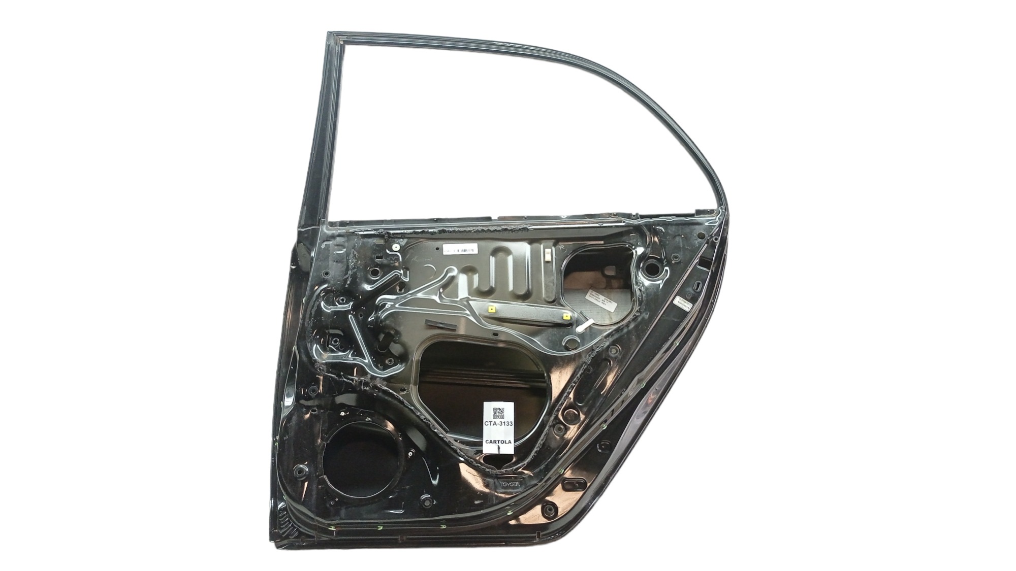 Porta Traseira Direita Toyota Corolla 2004 Para Recuperar Traseira Direita Preto 3