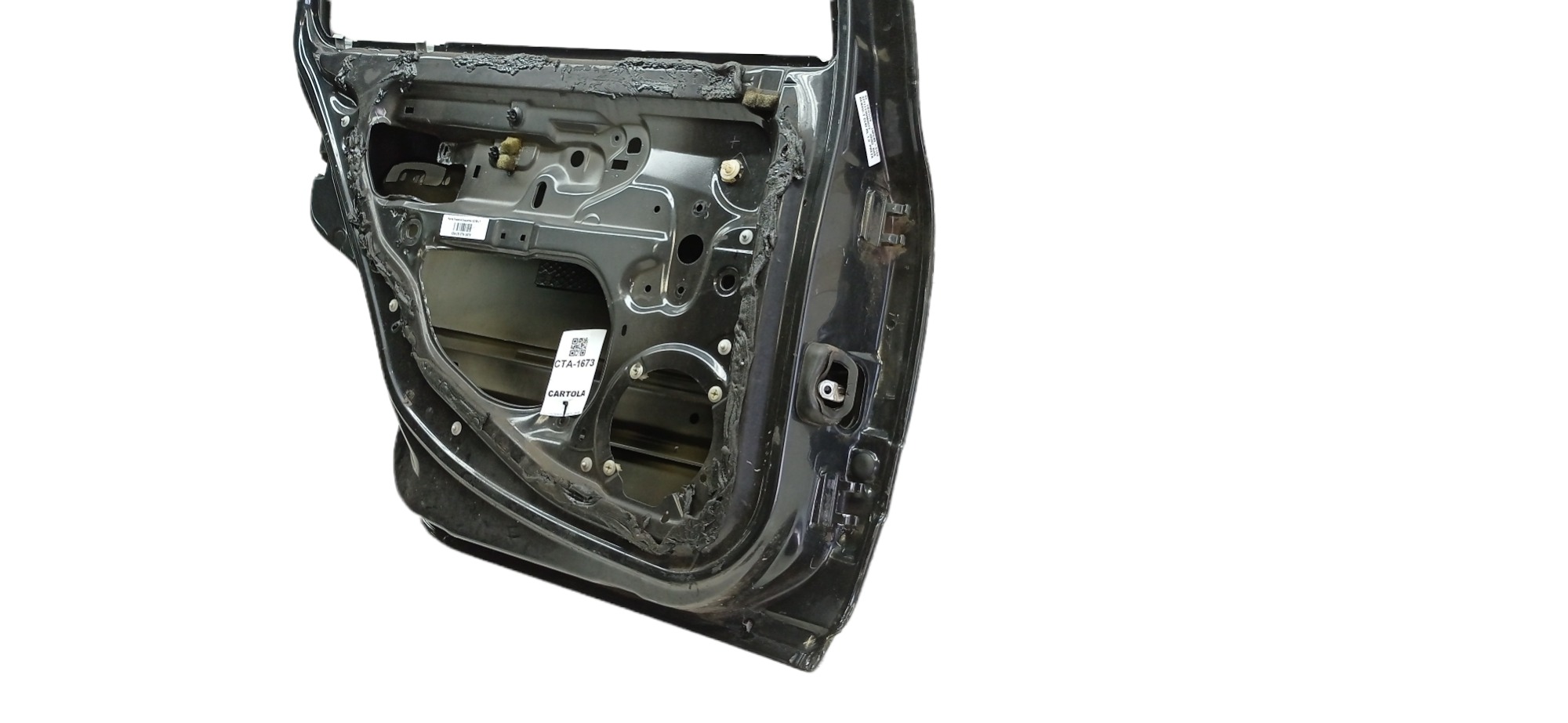 Porta Traseira Esquerda Renault Clio 2002-2003 P/ Recuperar Traseira Esquerda Preto 1