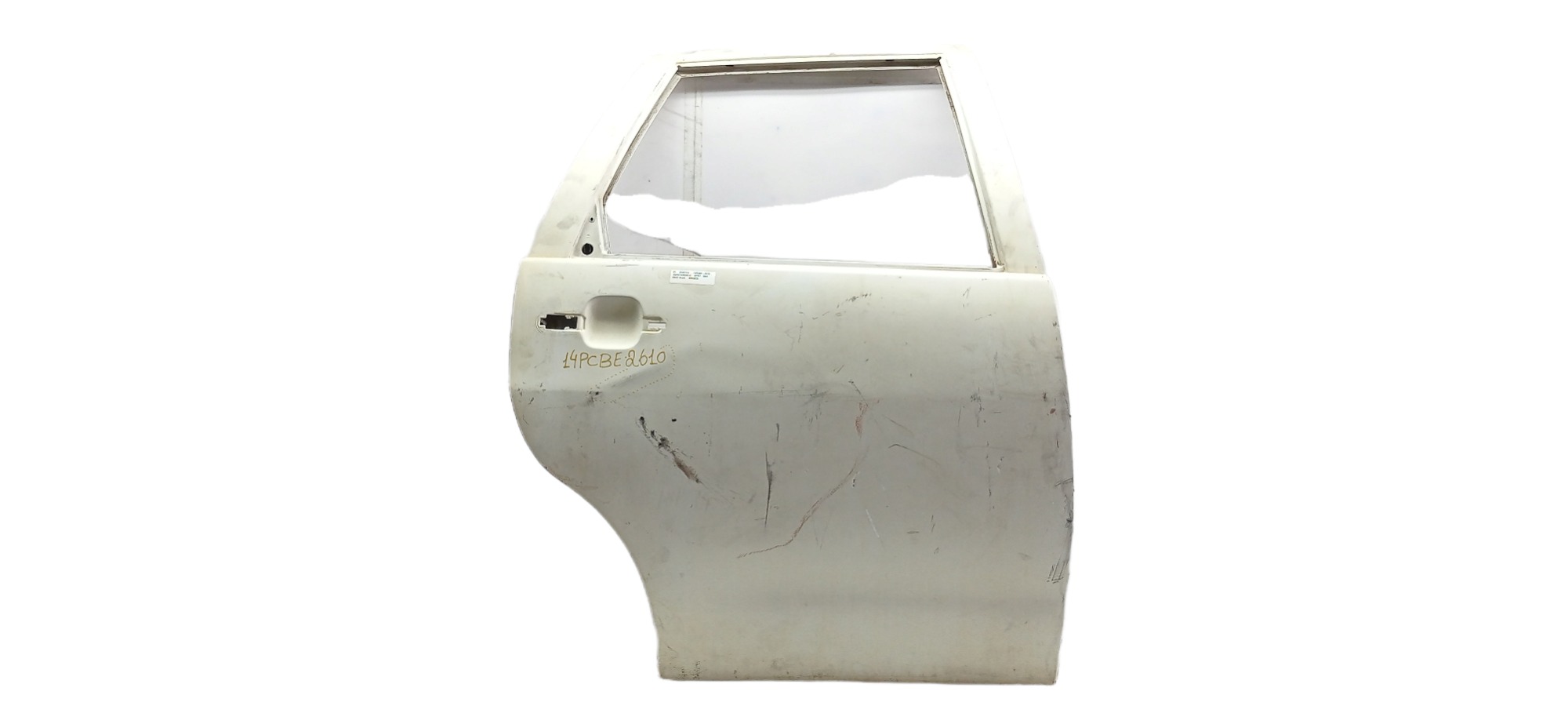 Porta Traseira Direita Seat Ibiza 1997 Para Recuperar Traseira Direito Branco 6
