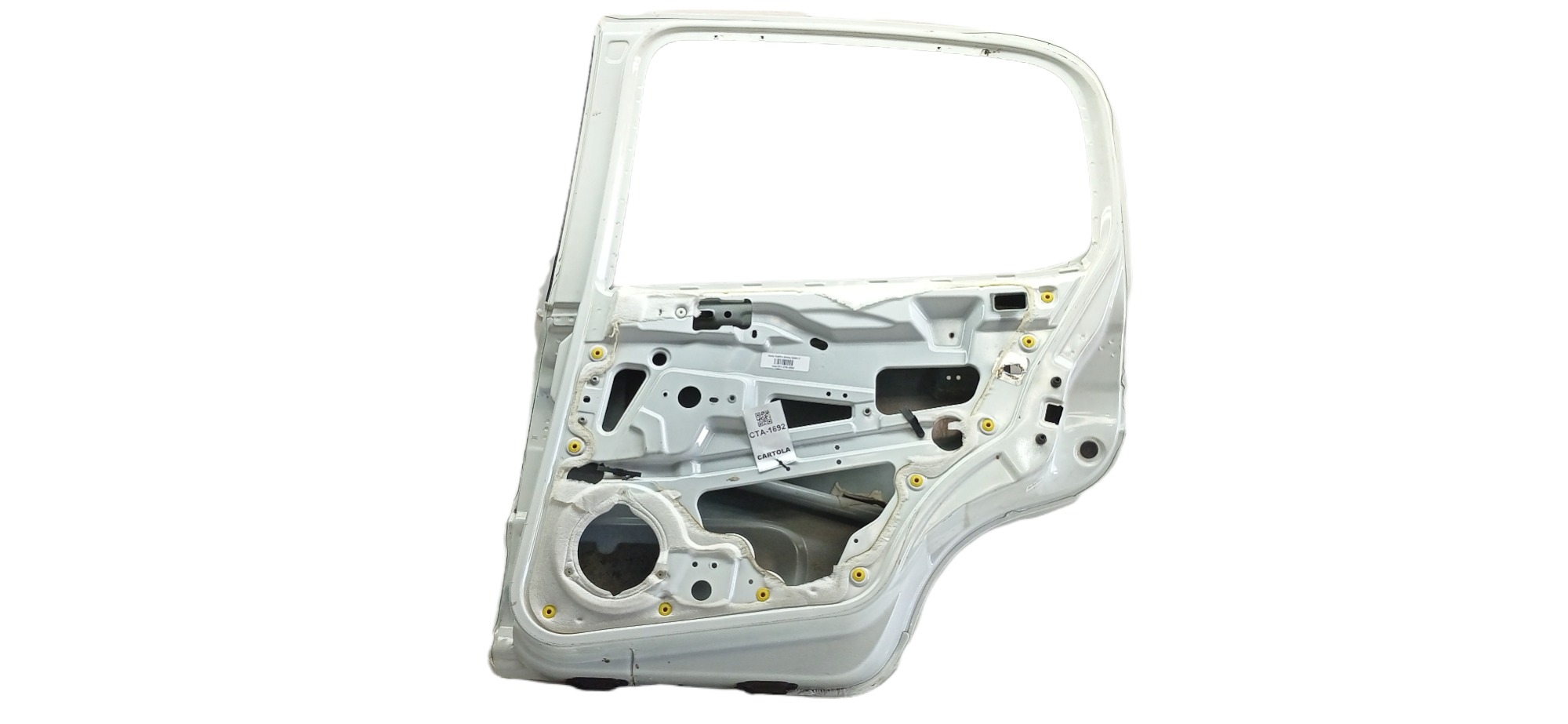 Porta Traseira Direita Fiat Uno 2015 Para Recuperar Traseira Direito Branco 6