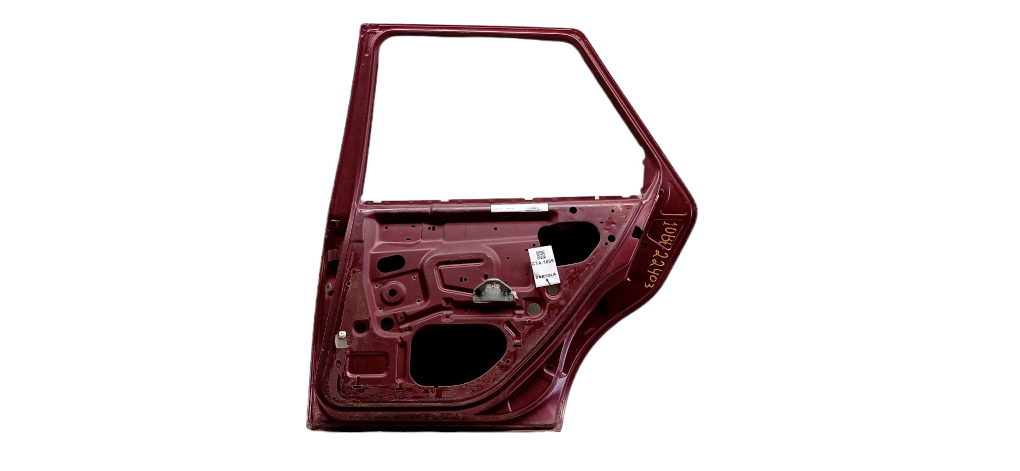 Porta Traseira Direita Ford Fiesta 1996 – 1997 P/ Recuperar Traseira Direito Vermelho 8