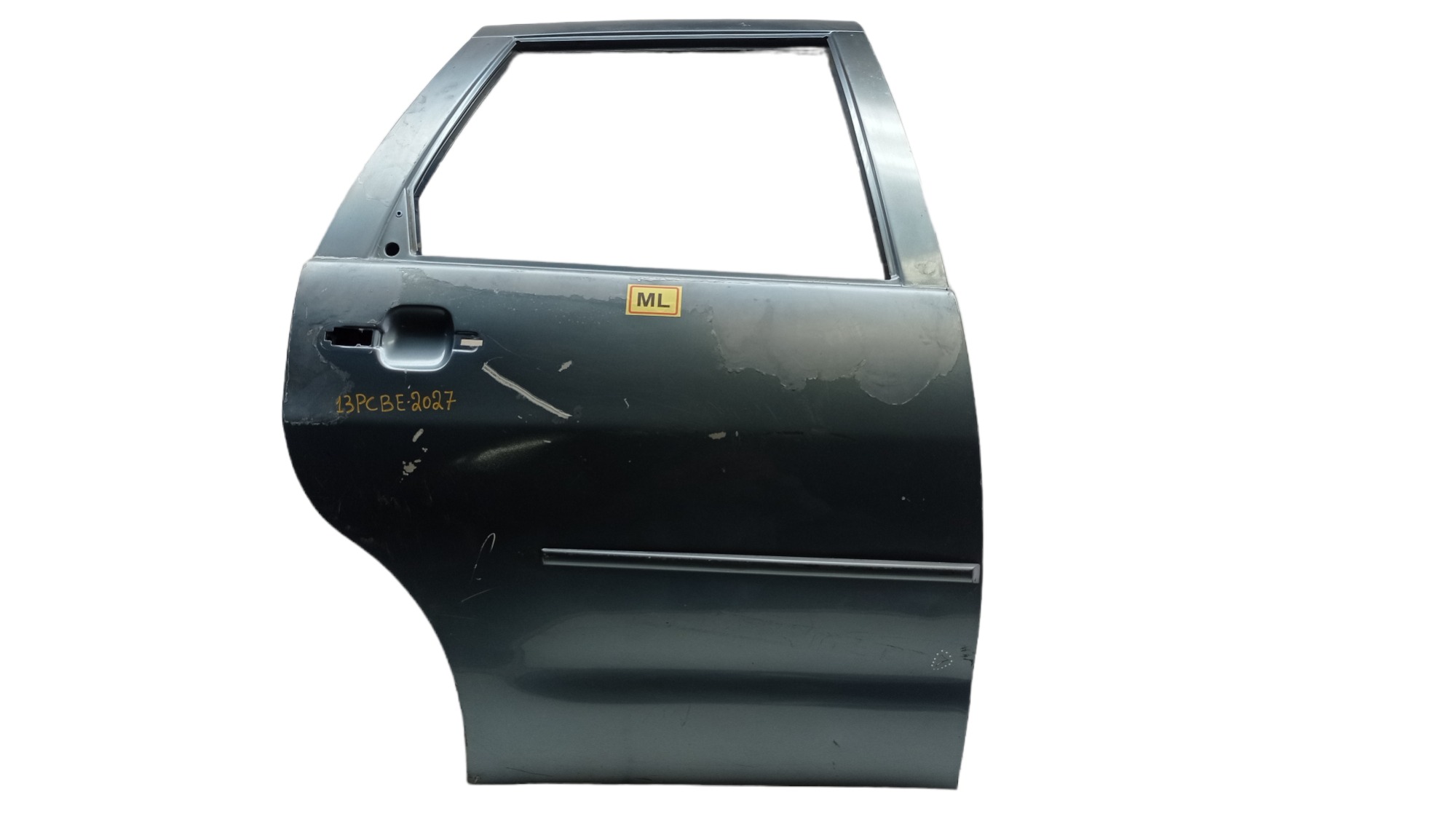 Porta Traseira Direita Vw Polo 2000 Para Recuperar Traseira Direita Cinza 2