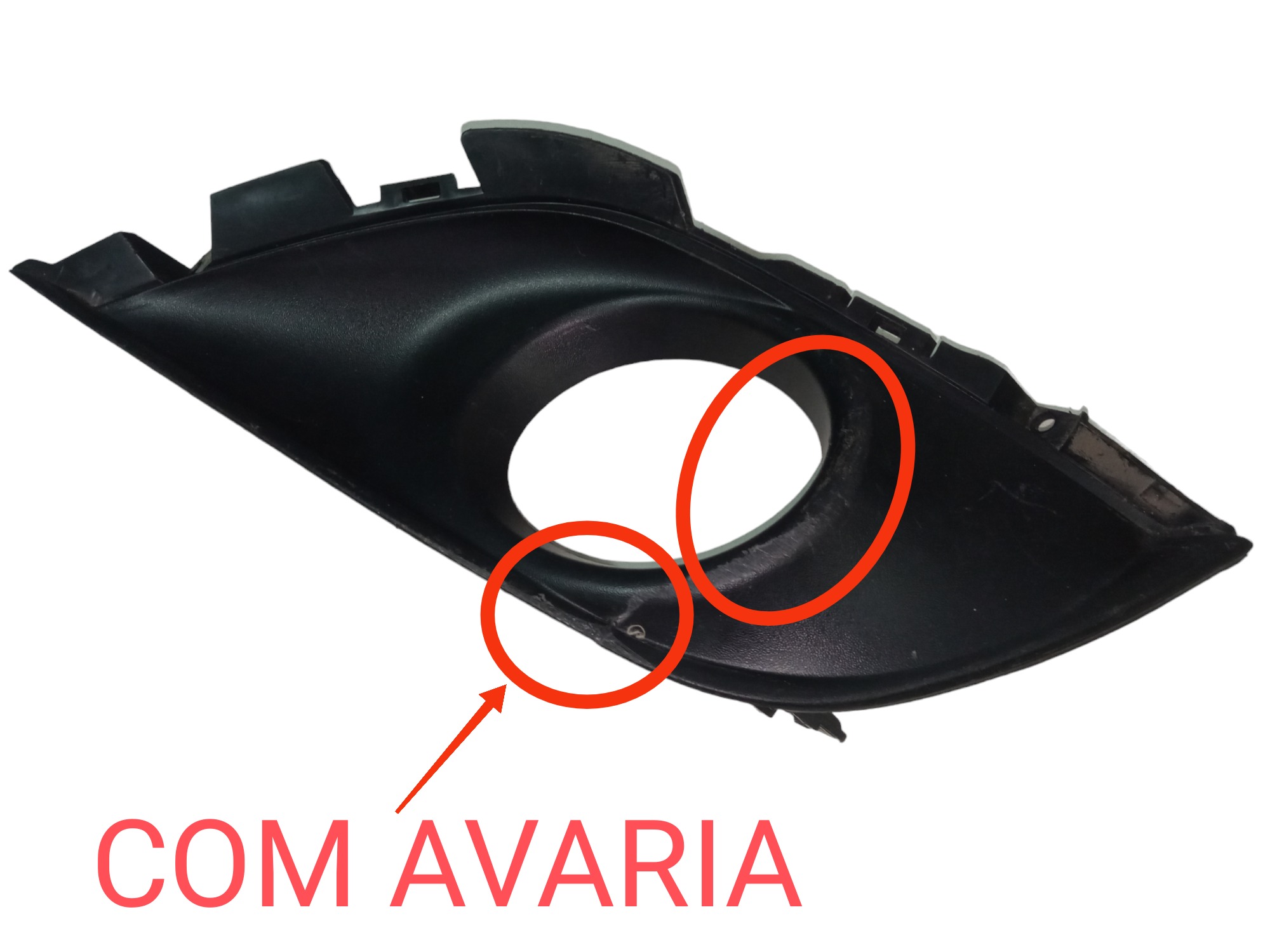 Moldura Farol Milha Direito Nissan Versa 2015 2018 Original  – Direito 2
