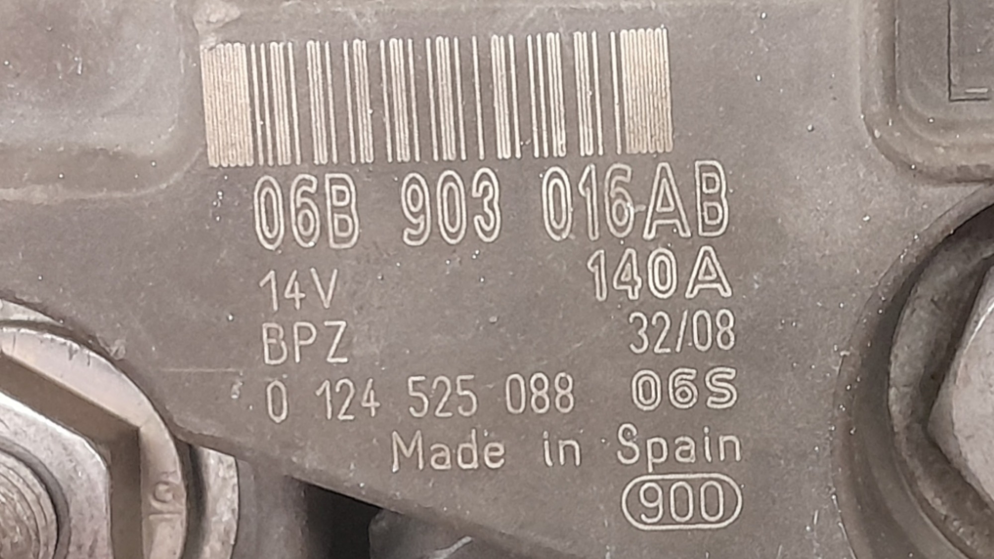 Alternador Volkswagen Passat Tsi 2.0 16v Turbo Aut Gas 2009 6