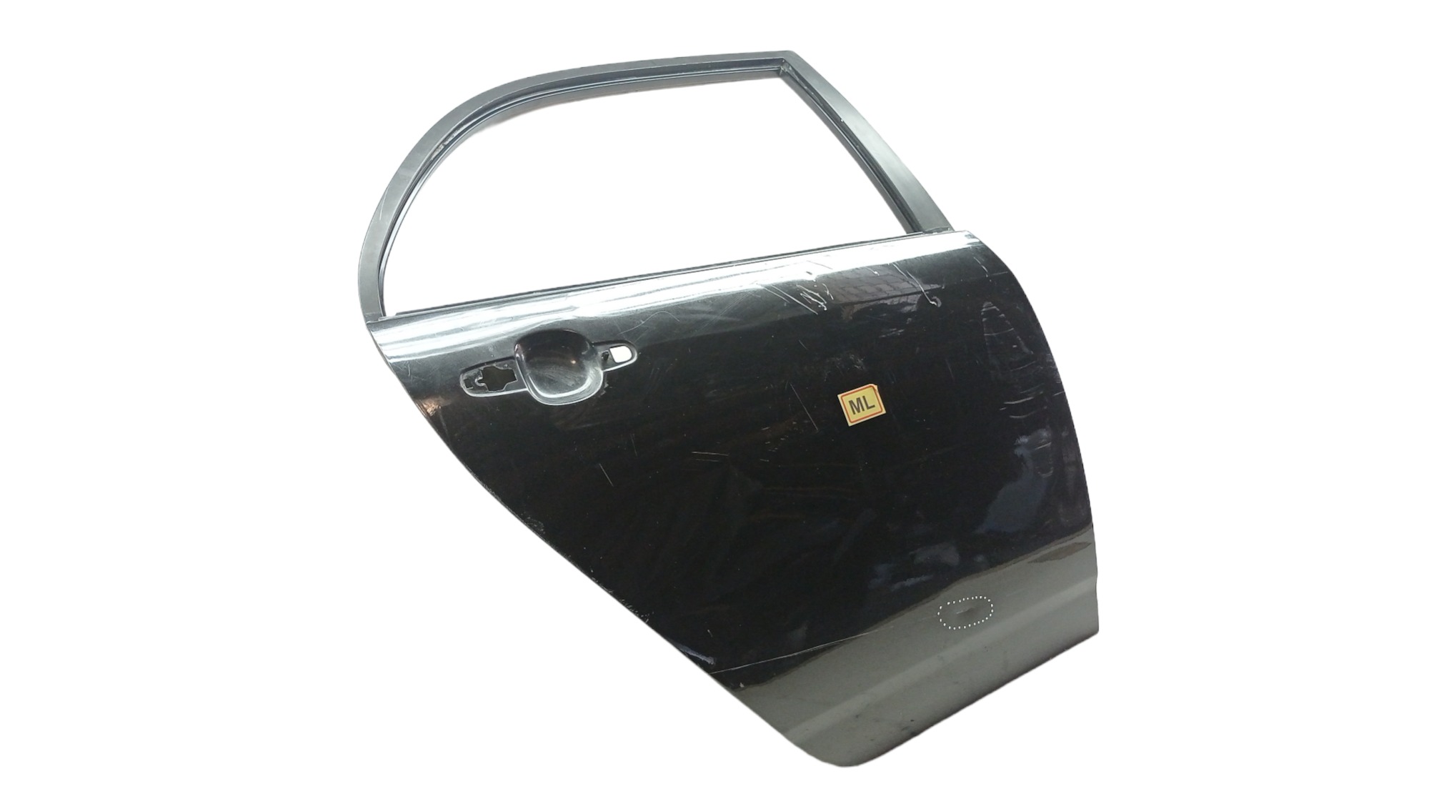 Porta Traseira Direita Toyota Corolla 2004 Para Recuperar Traseira Direita Preto 2