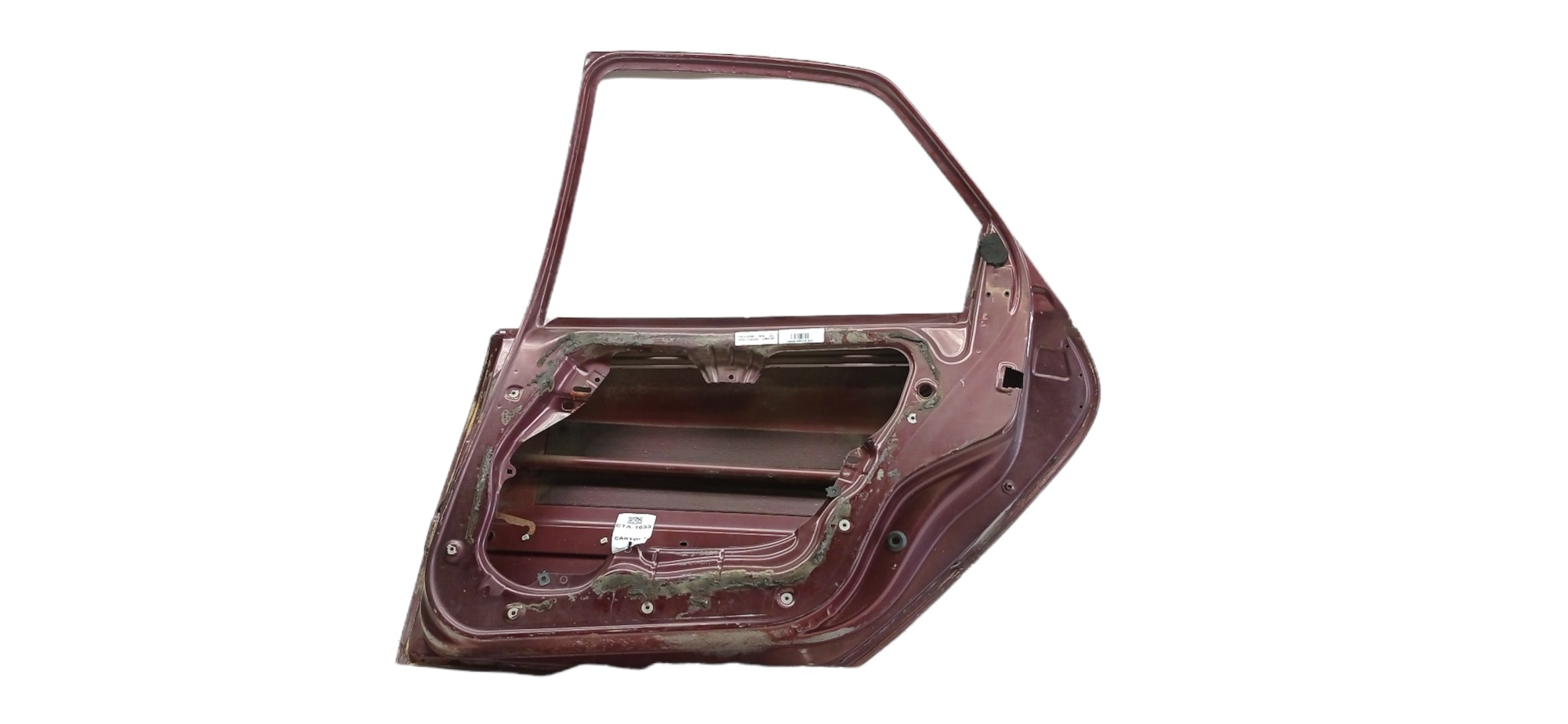 Porta Traseira Direita Renault Laguna 1996 P/ Recuperar Traseira Direita Vermelho 2