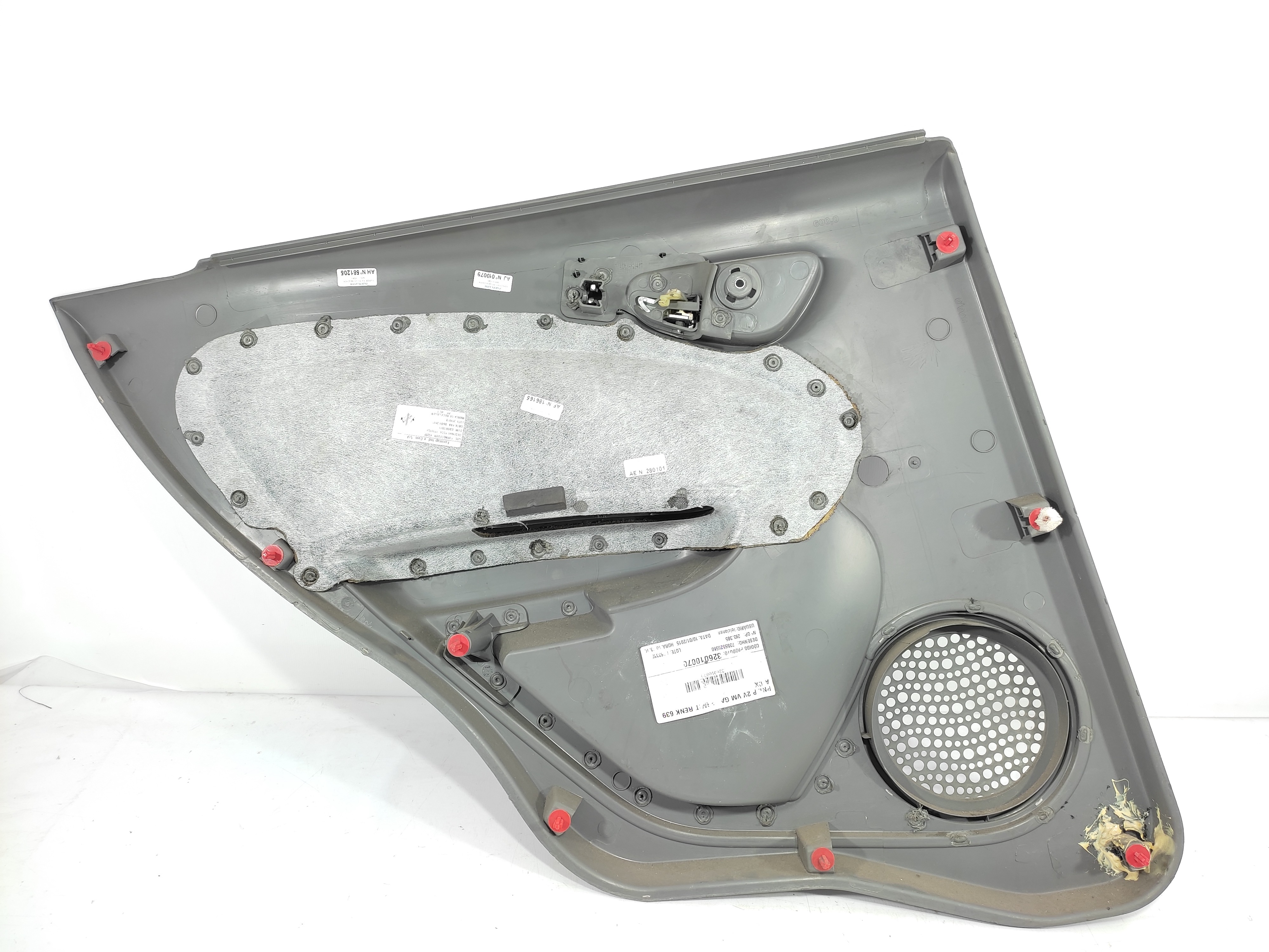 Forro Porta Traseira Direita Fiat Palio Attrac 2015 73549759 Cinza 2