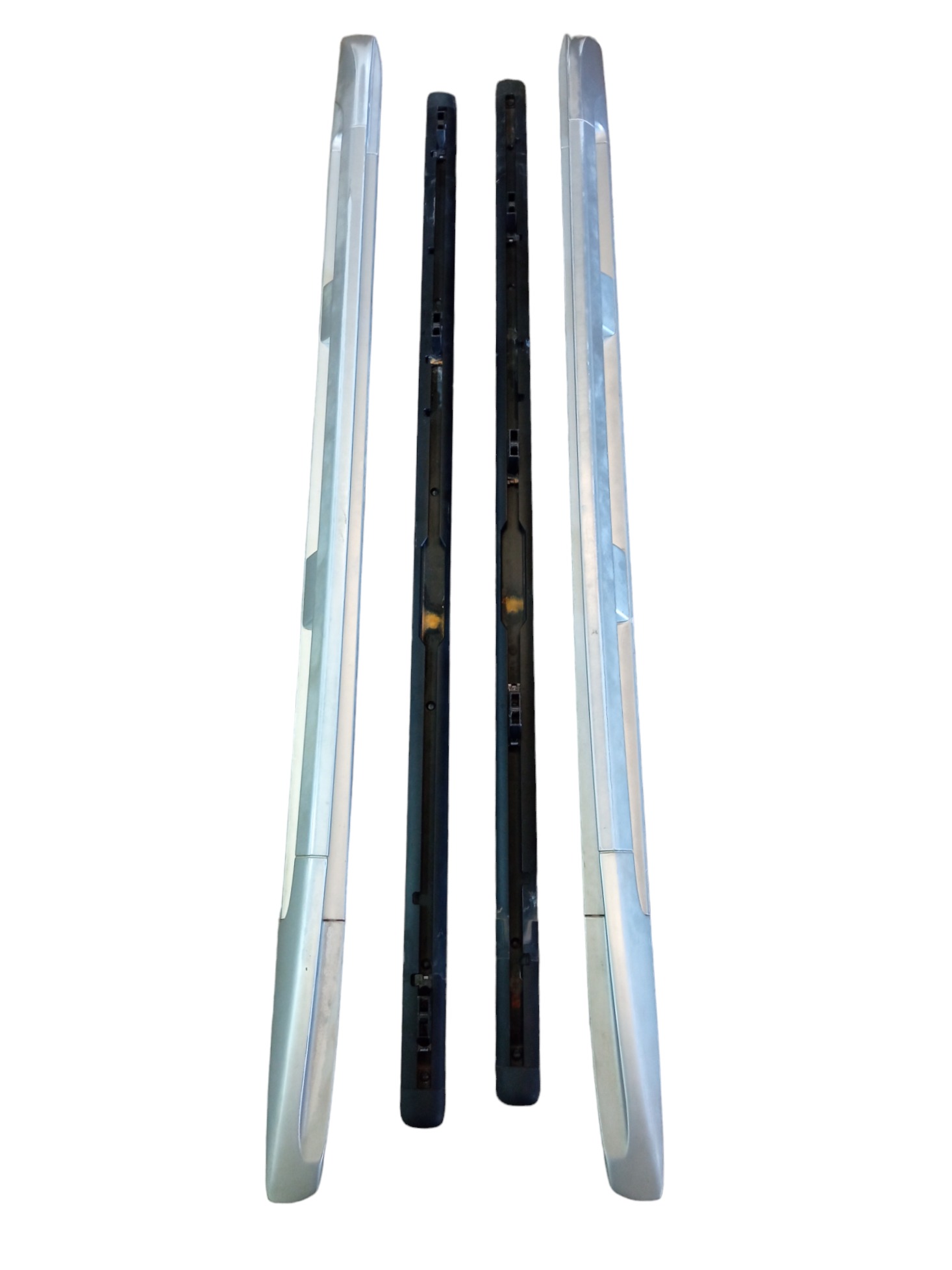Par Rack De Teto Porsche Cayenne 2008 2009 Original Prata 1