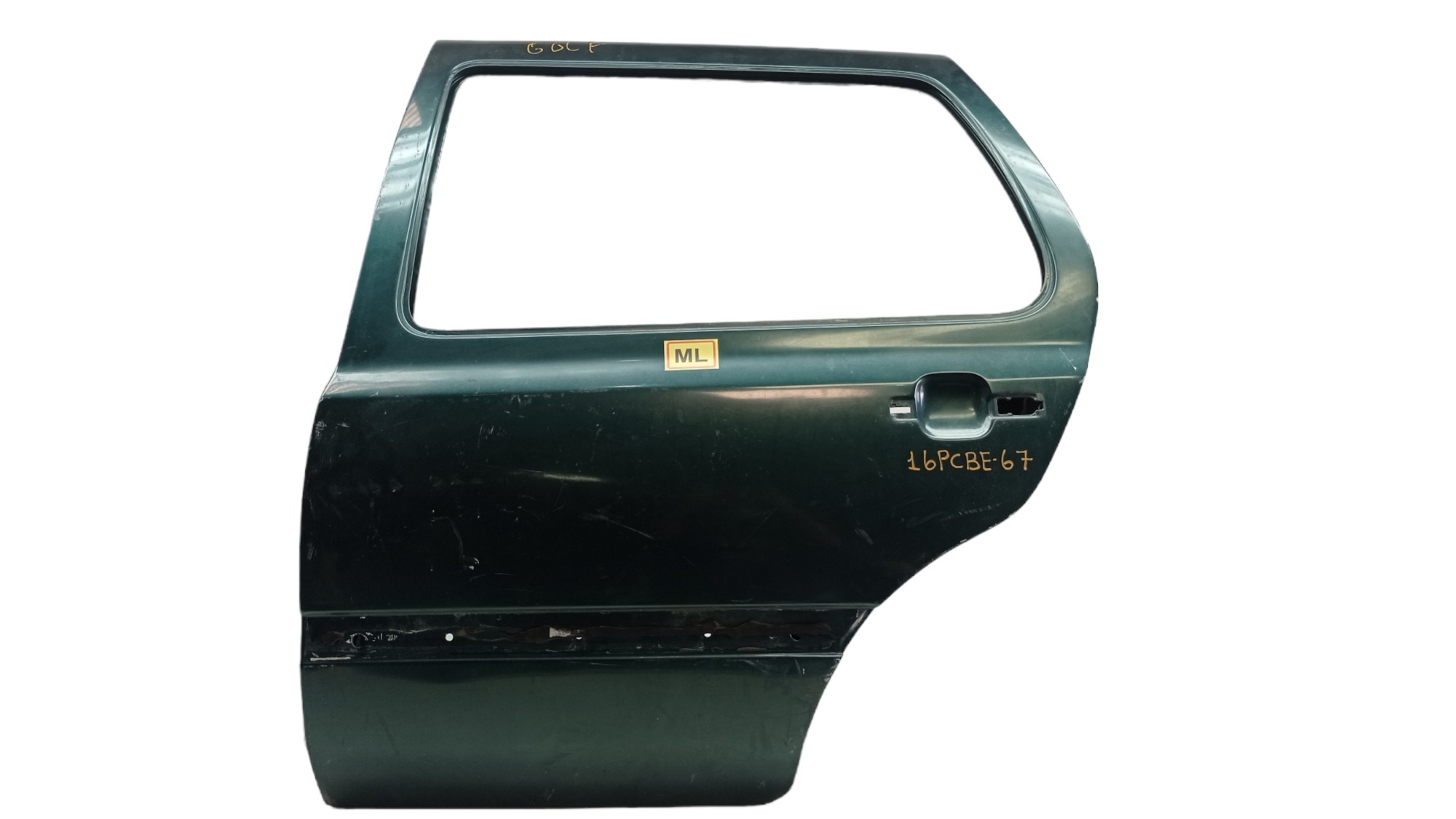 Porta Traseira Esquerda Volkswagen Golf 1996 Para Recuperar Traseira Esquerda Verde 2