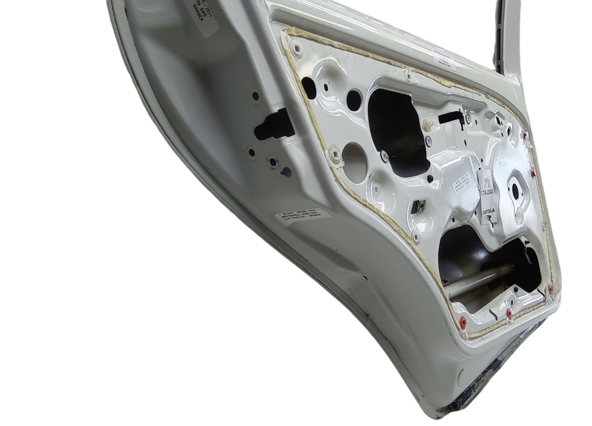 Porta Traseira Esquerda Fiat Palio 1999 Para Recuperar Traseira Esquerda Branco 4