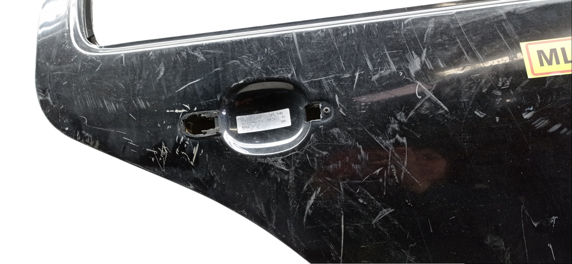 Porta Traseira Direita Volkswagen Bora 2001 P/ Recuperar Traseira Direita Preto 5