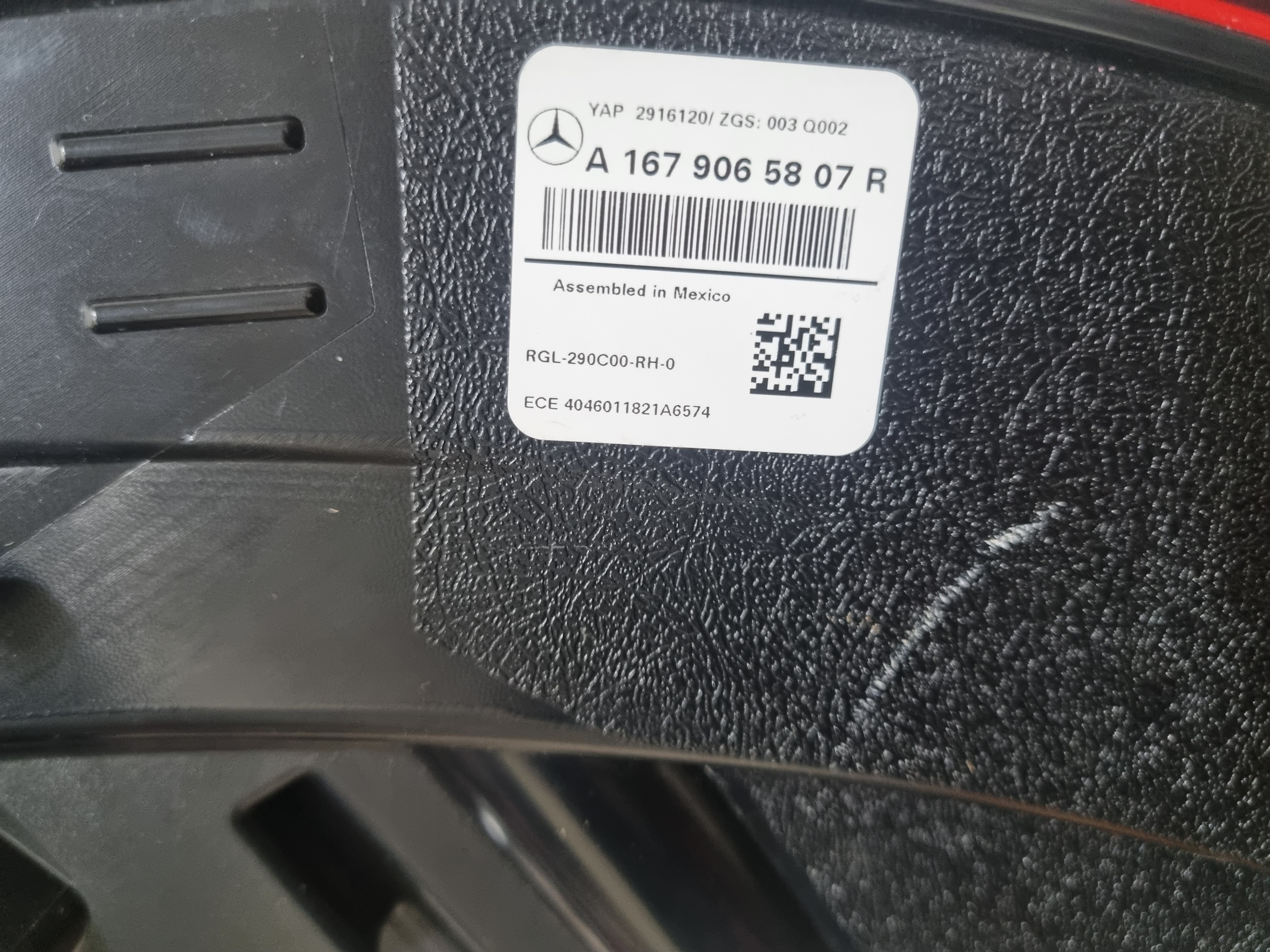 Lanterna Direito Mercedes Gle Coupe 2020 2021 2022 Direito Vermelho 5