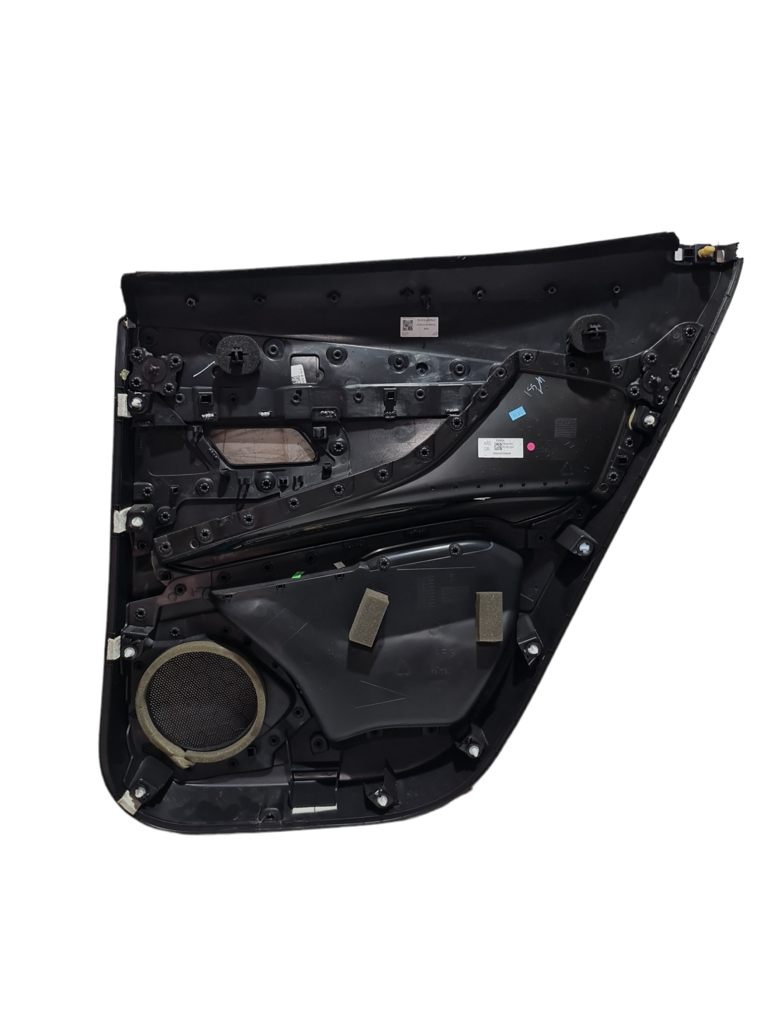 Forro Porta Traseiro Esquerdo Peugeot 3008 C/ Detalhe Leia Preto 9