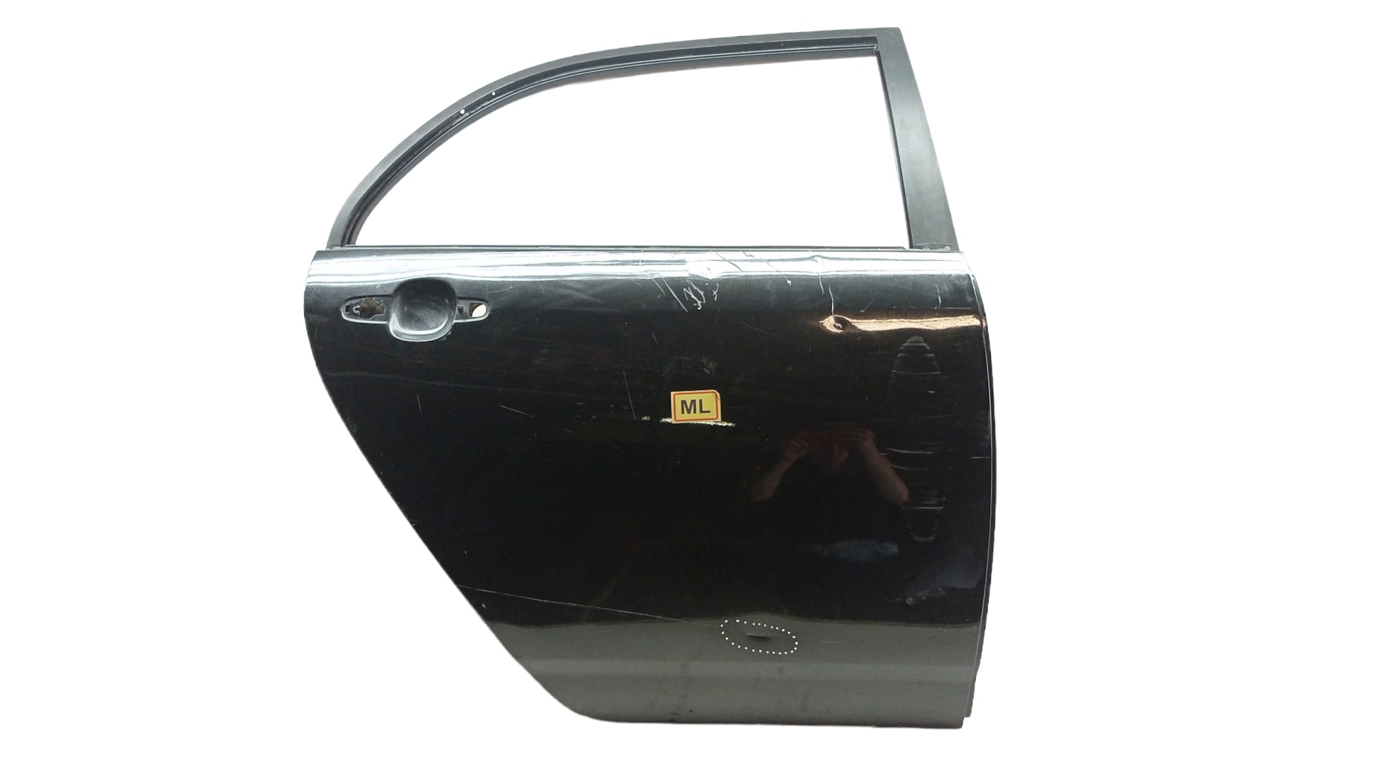 Porta Traseira Direita Toyota Corolla 2004 Para Recuperar Traseira Direita Preto 4