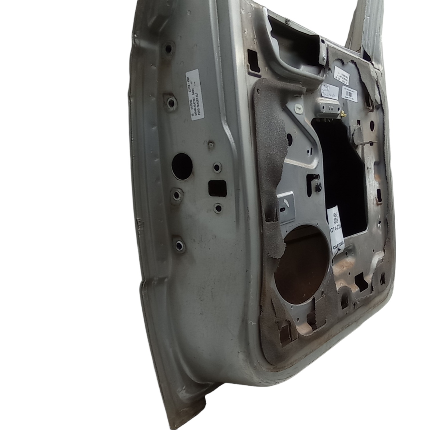 Porta Traseira Direita Ford Ranger 2004 Para Recuperar Traseira Direita Prateado 2