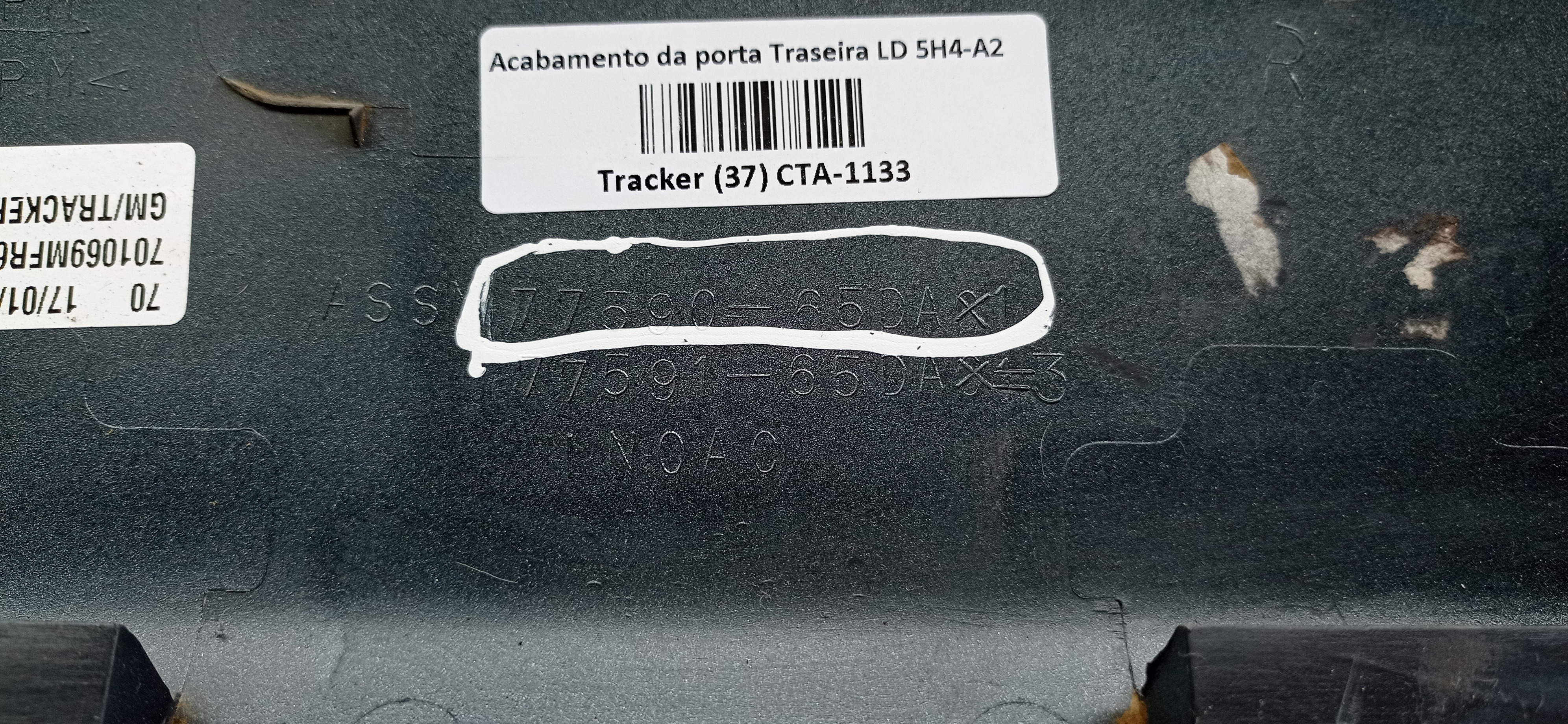 Acabamento Porta Traseira Ld Gm Tracker 2008 4