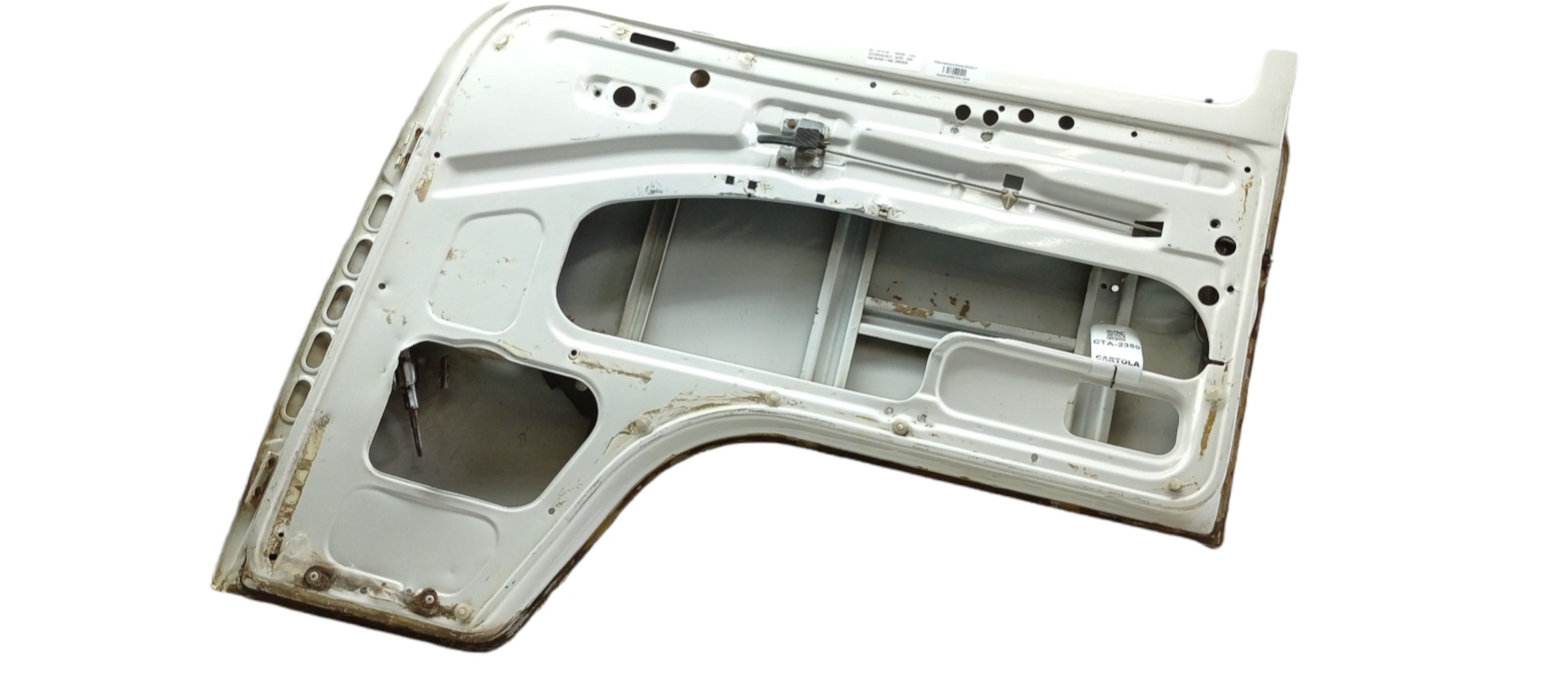 Porta Dianteira Direita Vw Kombi 2002 Para Recuperar Dianteira Direita Branco 5