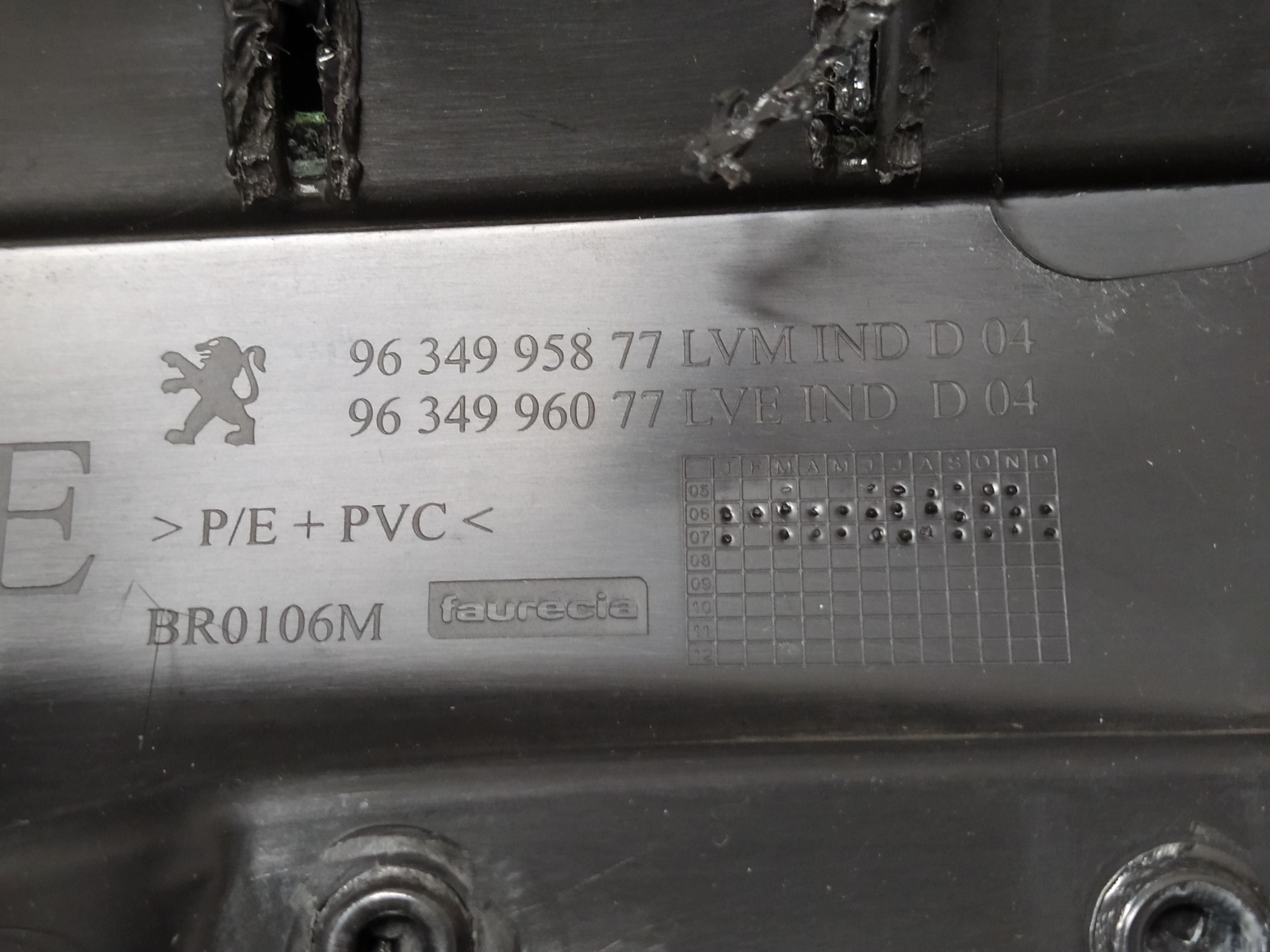 Forro Da Porta Traseira Esquerda Peugeot 307 1.6 2008 V43 2