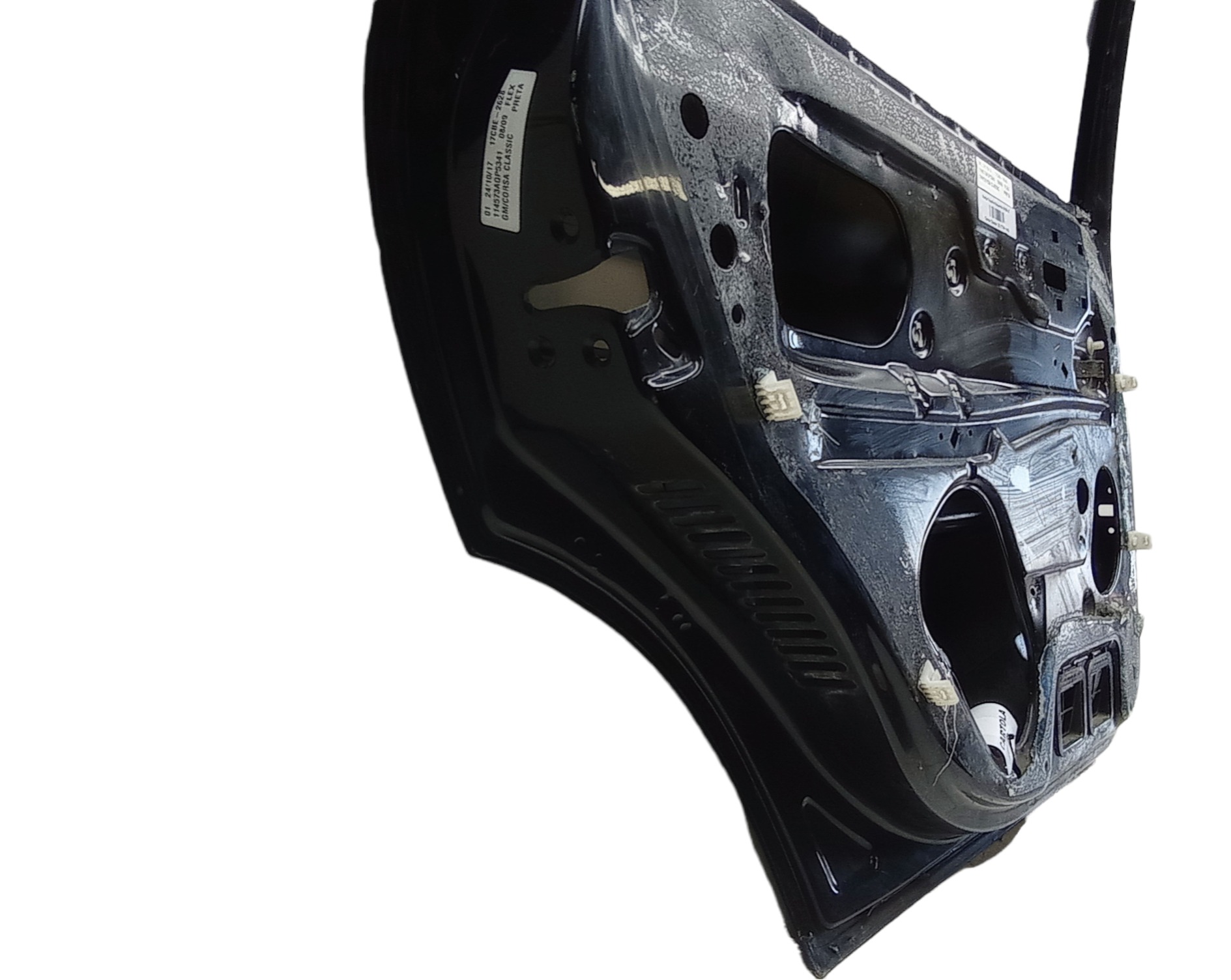 Porta Traseira Esquerda Gm Corsa Classic 2008 Para Recuperar Traseira Esquerda Preto 3