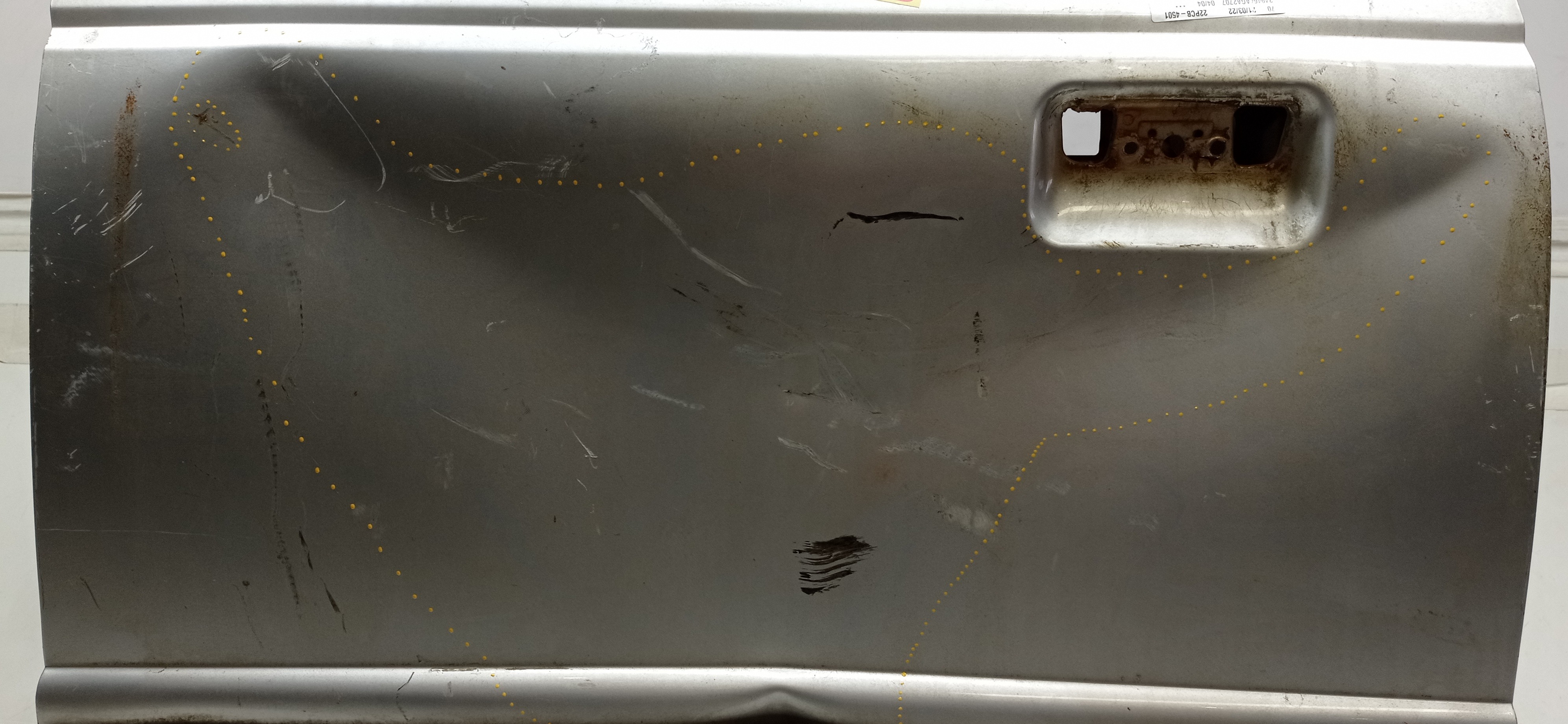 Porta Traseira Esquerda Ford Ranger 2004 Para Recuperar Traseira Esquerda Prateado 7