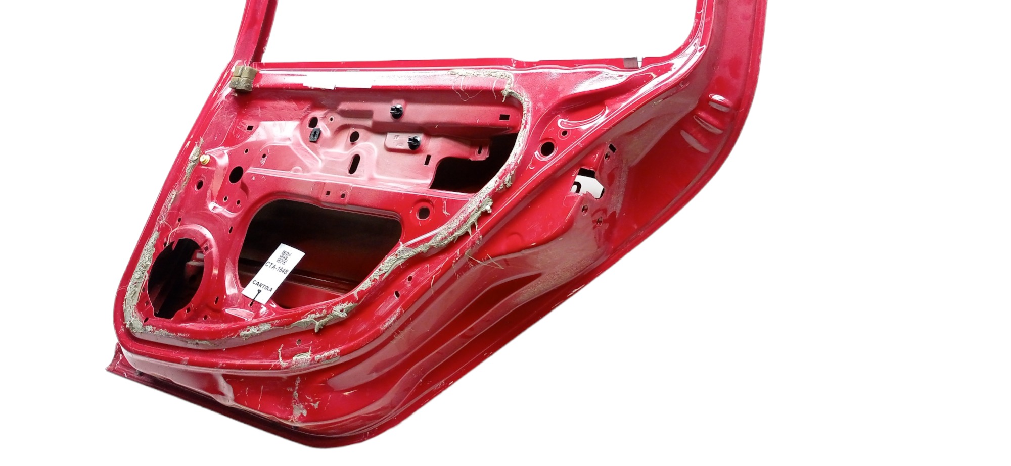 Porta Traseira Direita Renault Clio 2014 – 2015 P/ Recuperar Traseira Direita Vermelho 4