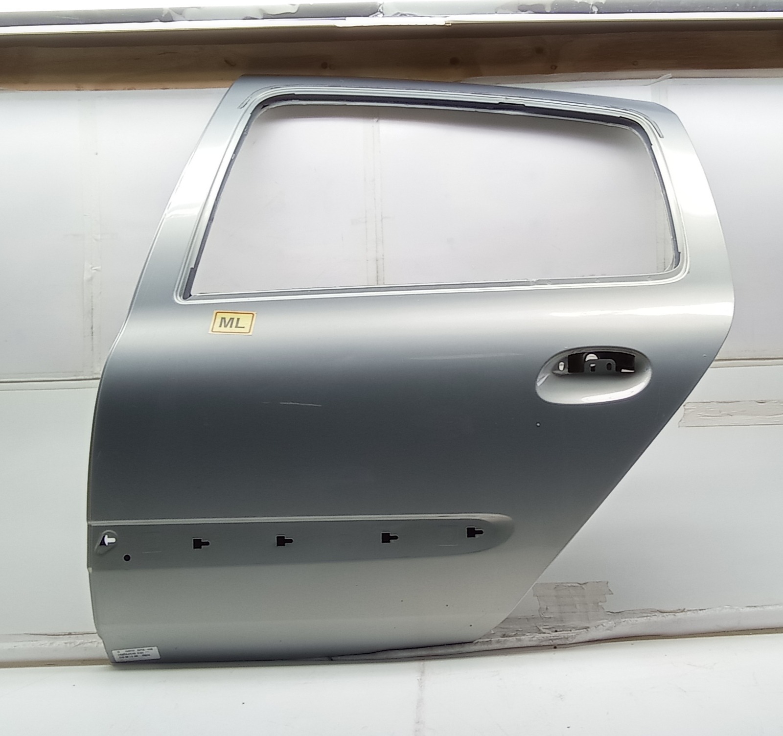 Porta Traseira Esquerda Renault Clio 2001 Para Recuperar Traseira Esquerdo Prateado 5