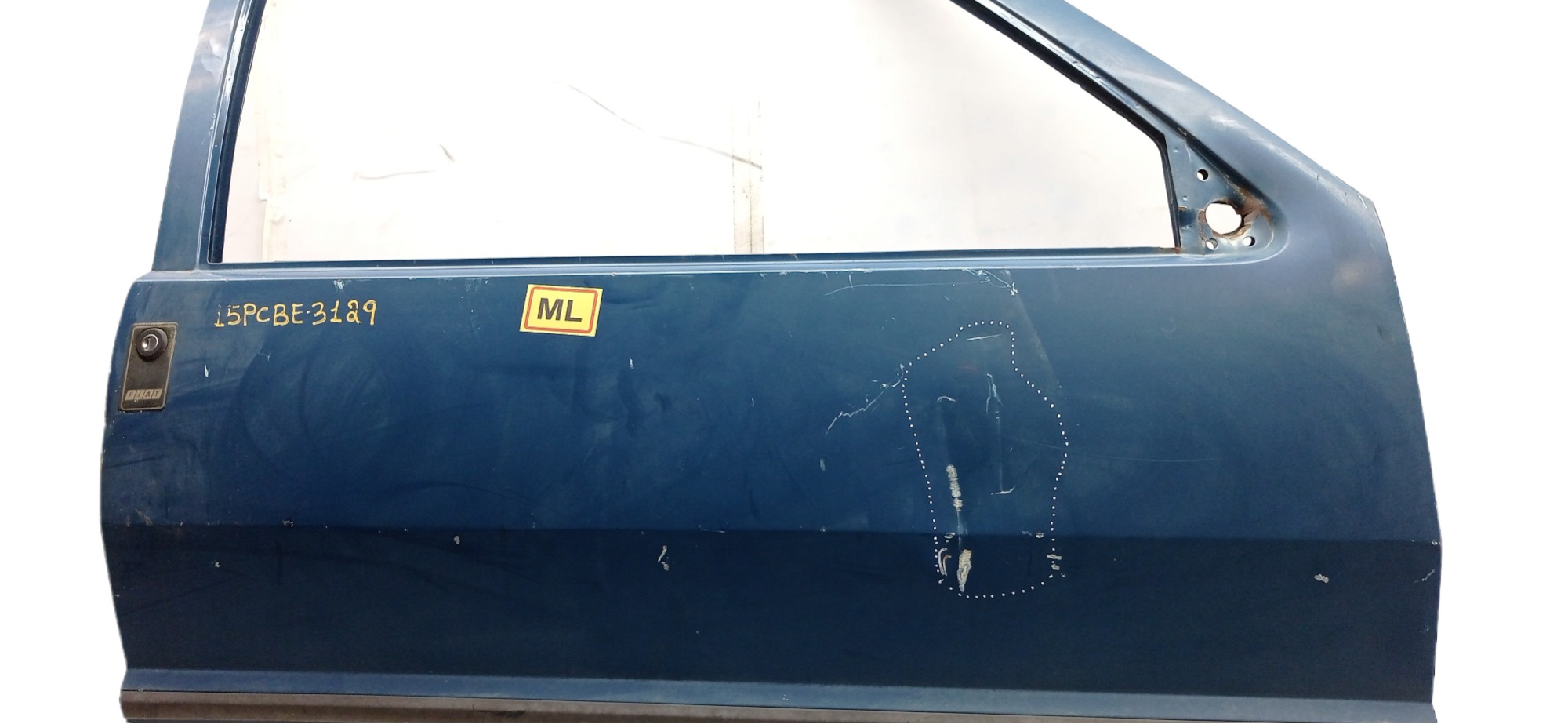 Porta Lado Direito Fiat Uno 1988 Para Recuperar Dianteira Direito Azul-marinho 2