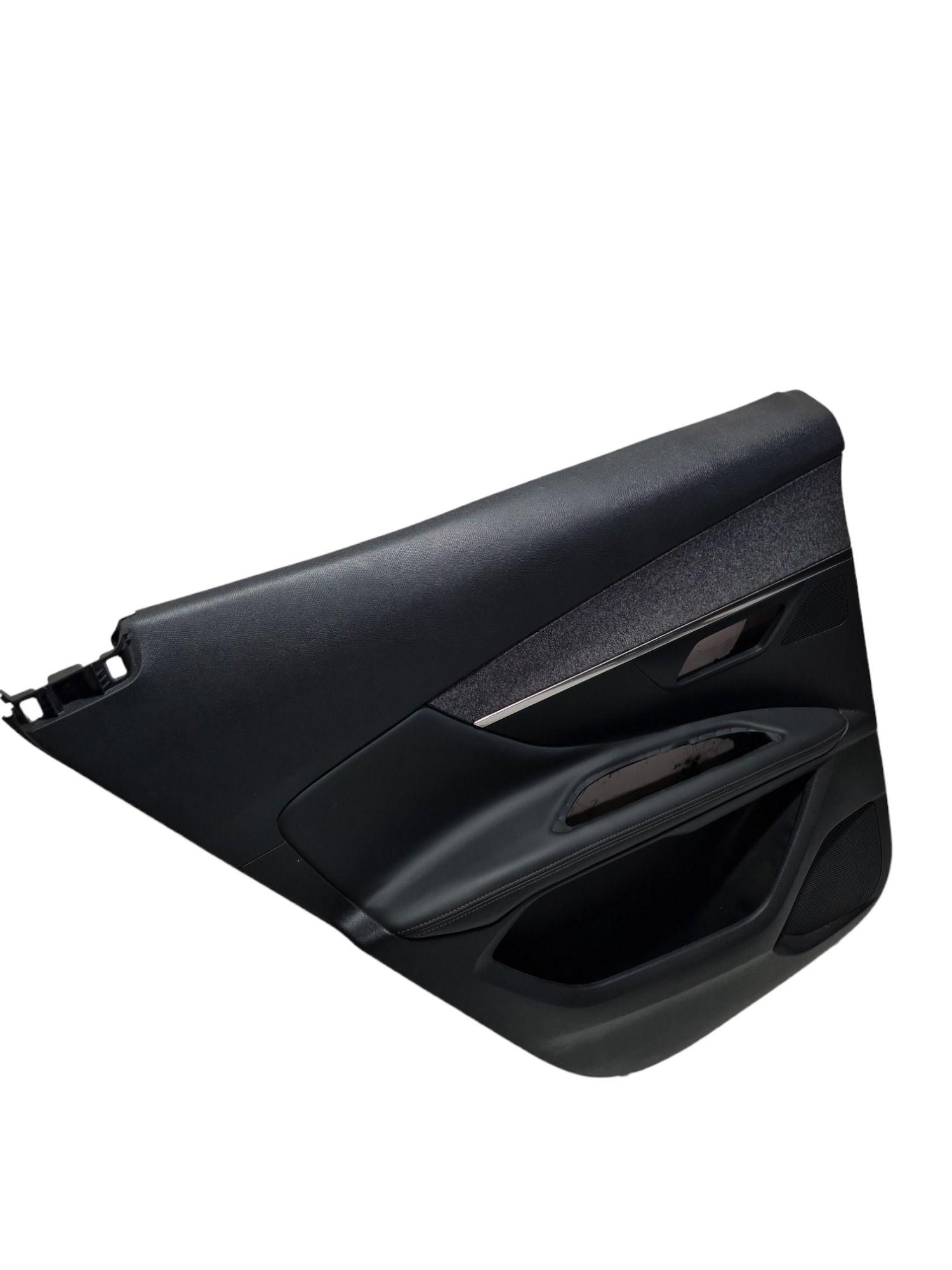 Forro Porta Traseiro Esquerdo Peugeot 3008 C/ Detalhe Leia Preto 3
