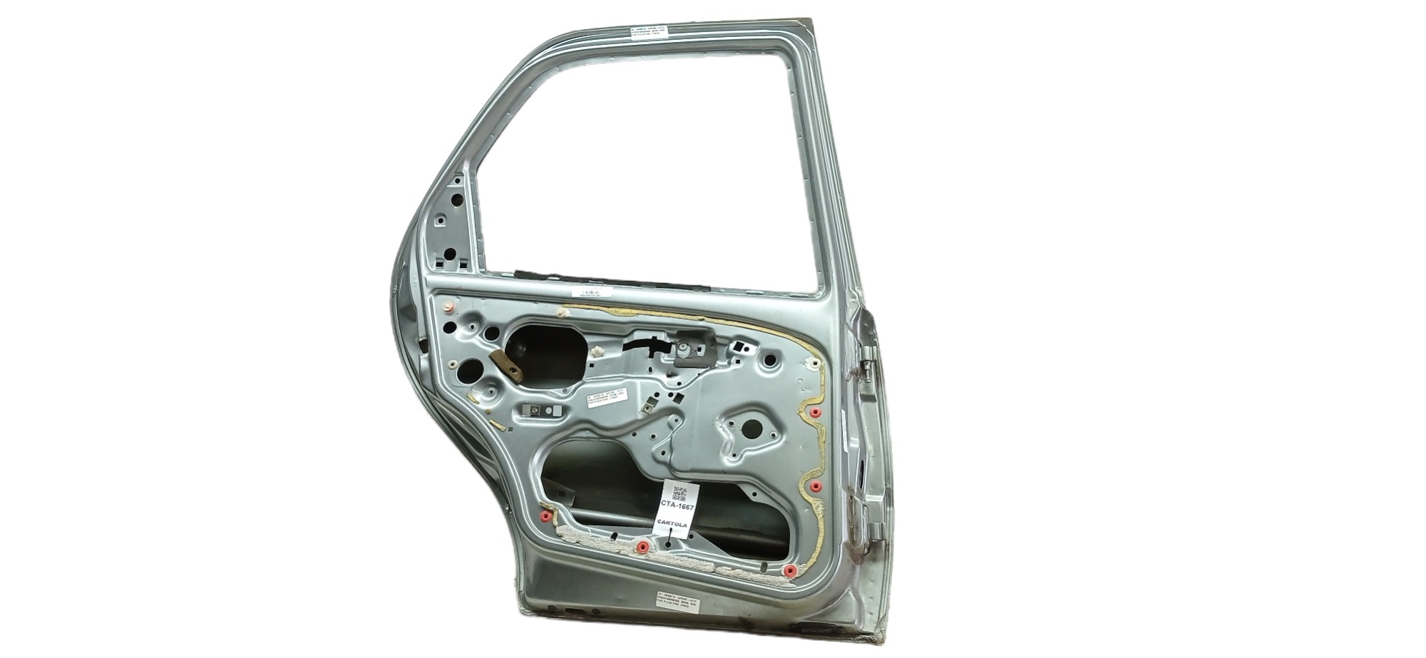 Porta Traseira Esquerda Fiat Palio 1997 1998 Para Recuperar Traseira Esquerda Cinza 2