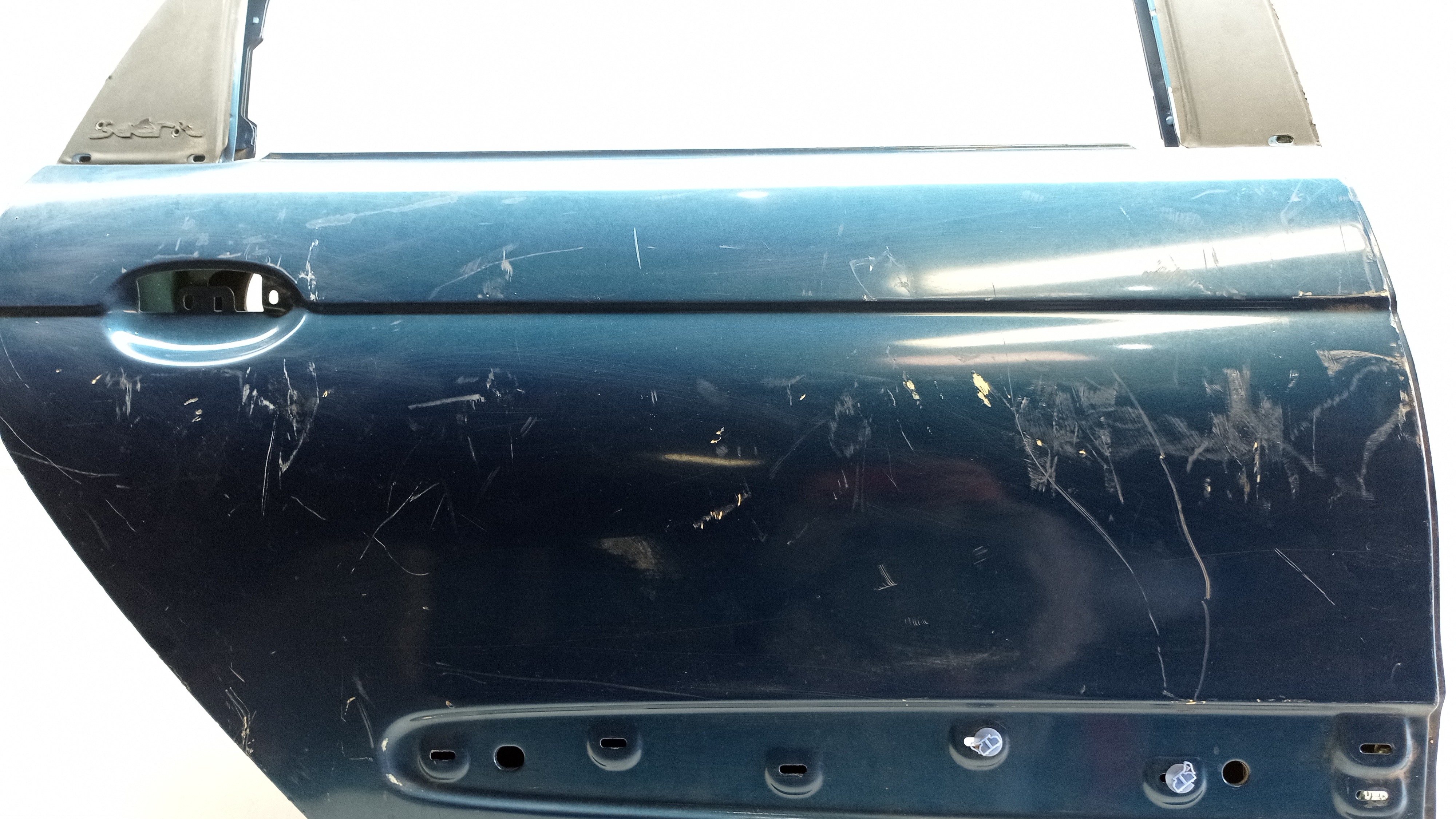 Porta Traseira Direita Renault Scenic 1999 Para Recuperar Traseira Direita Azul 6