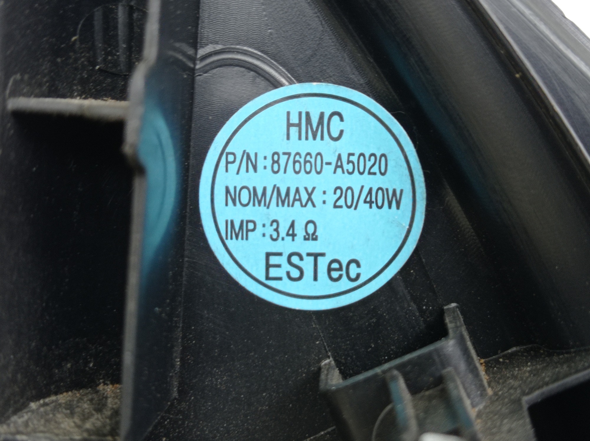 Acabamento Interno Retrovisor Direito Hyundai I30 2016 Preto 4